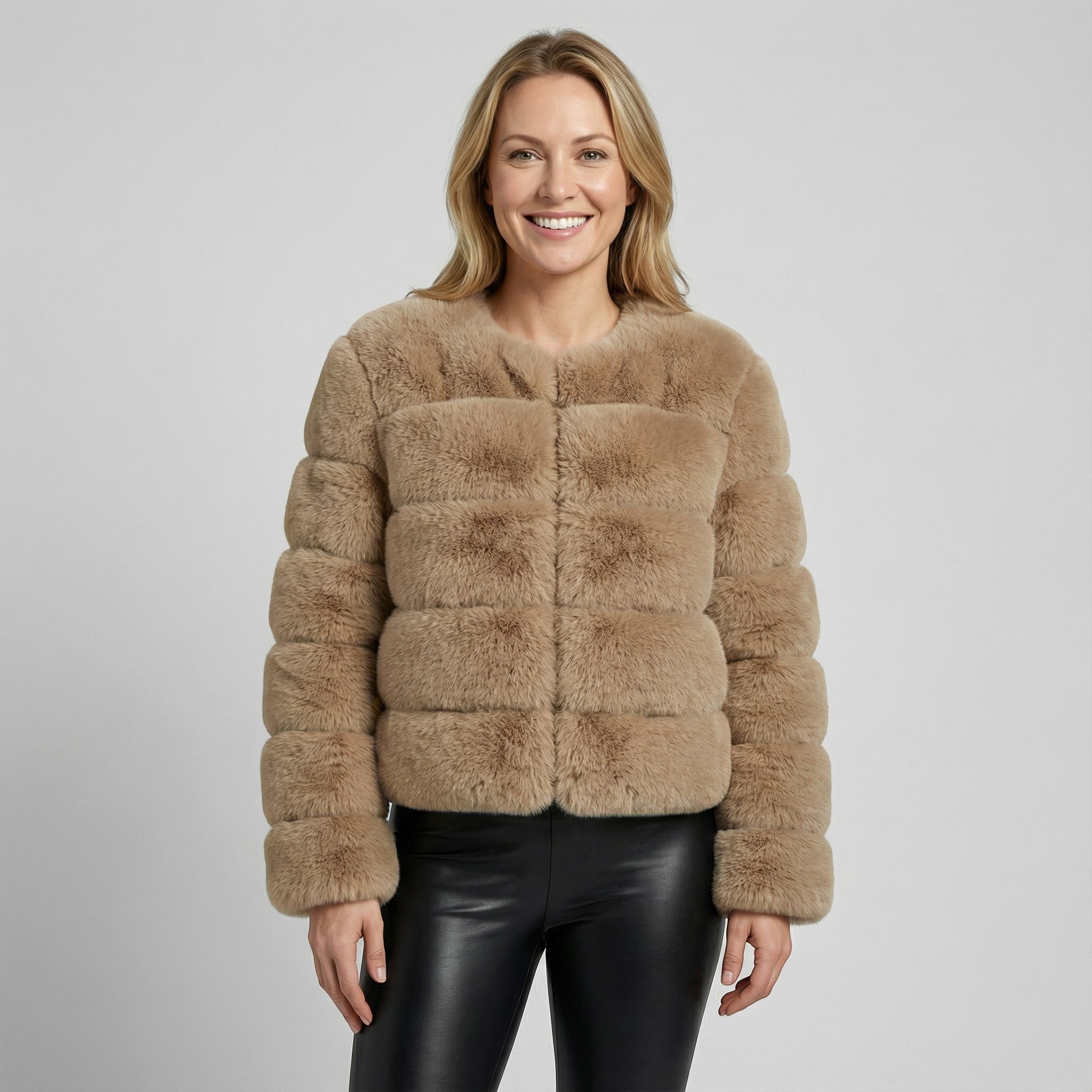 Riche | Manteau femme en fausse fourrure renard