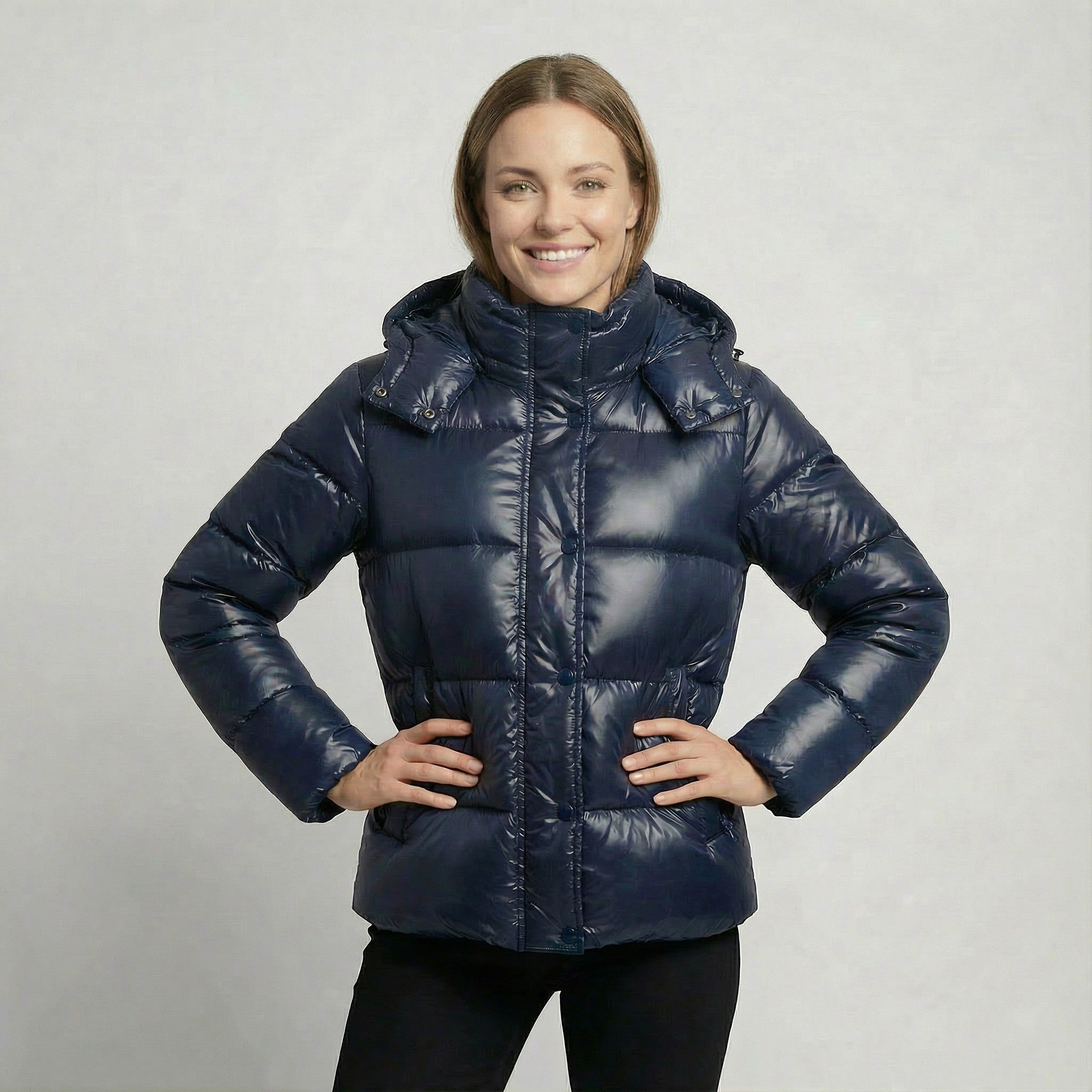 Riche | Doudoune femme à capuche en coton