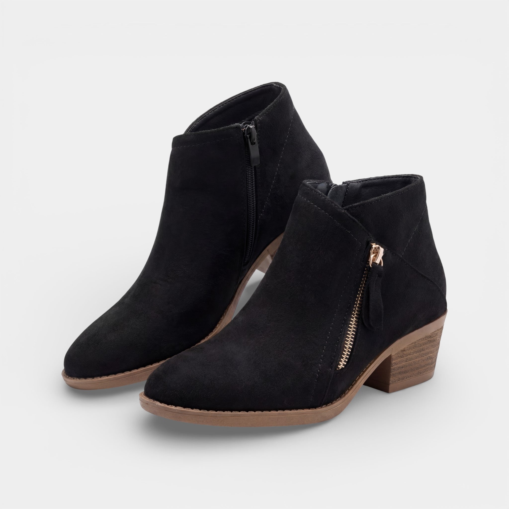Riche | Bottines femme en cuir à talon moyen