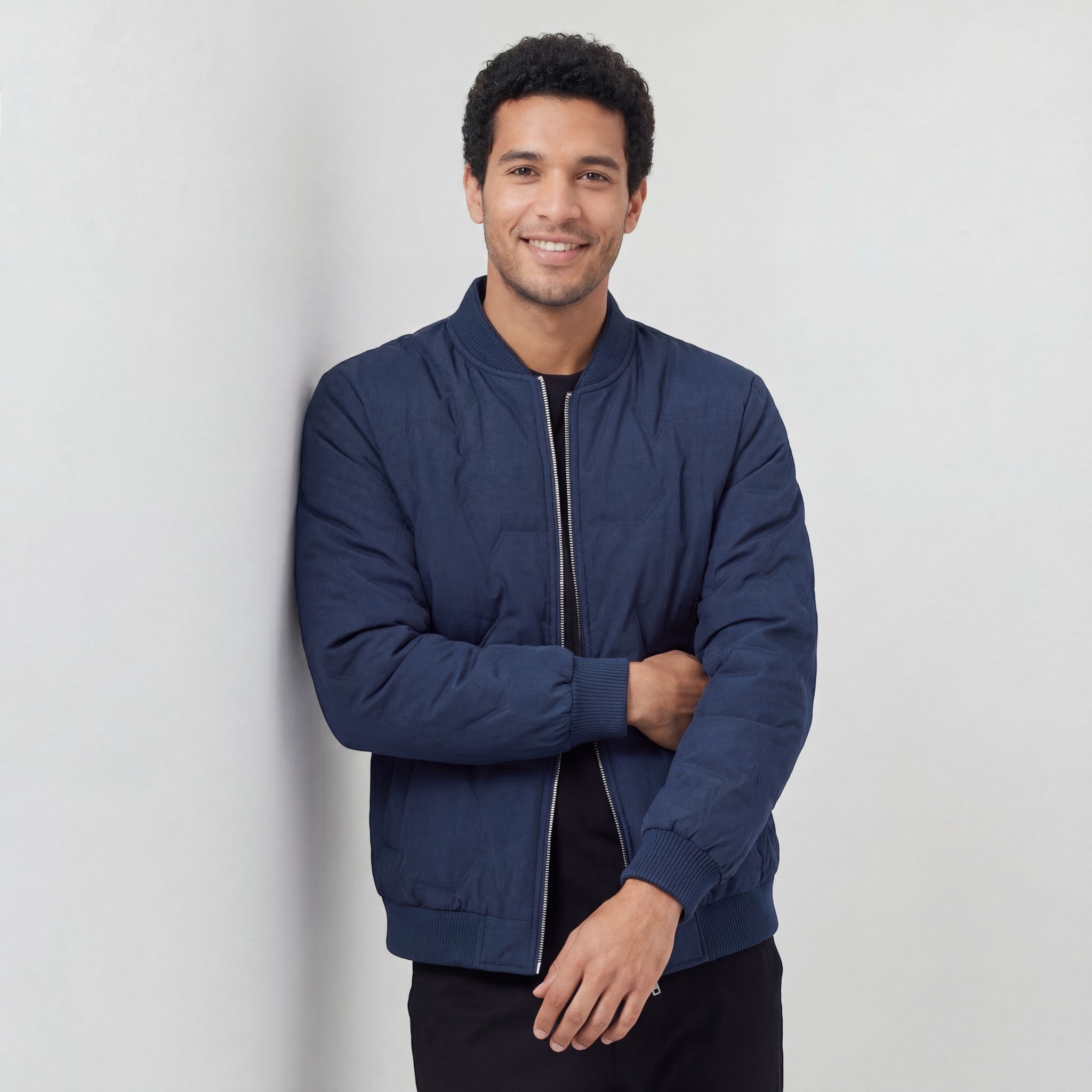 Riche | Veste d’Hiver Matelassée Doublée Peluche pour Homme