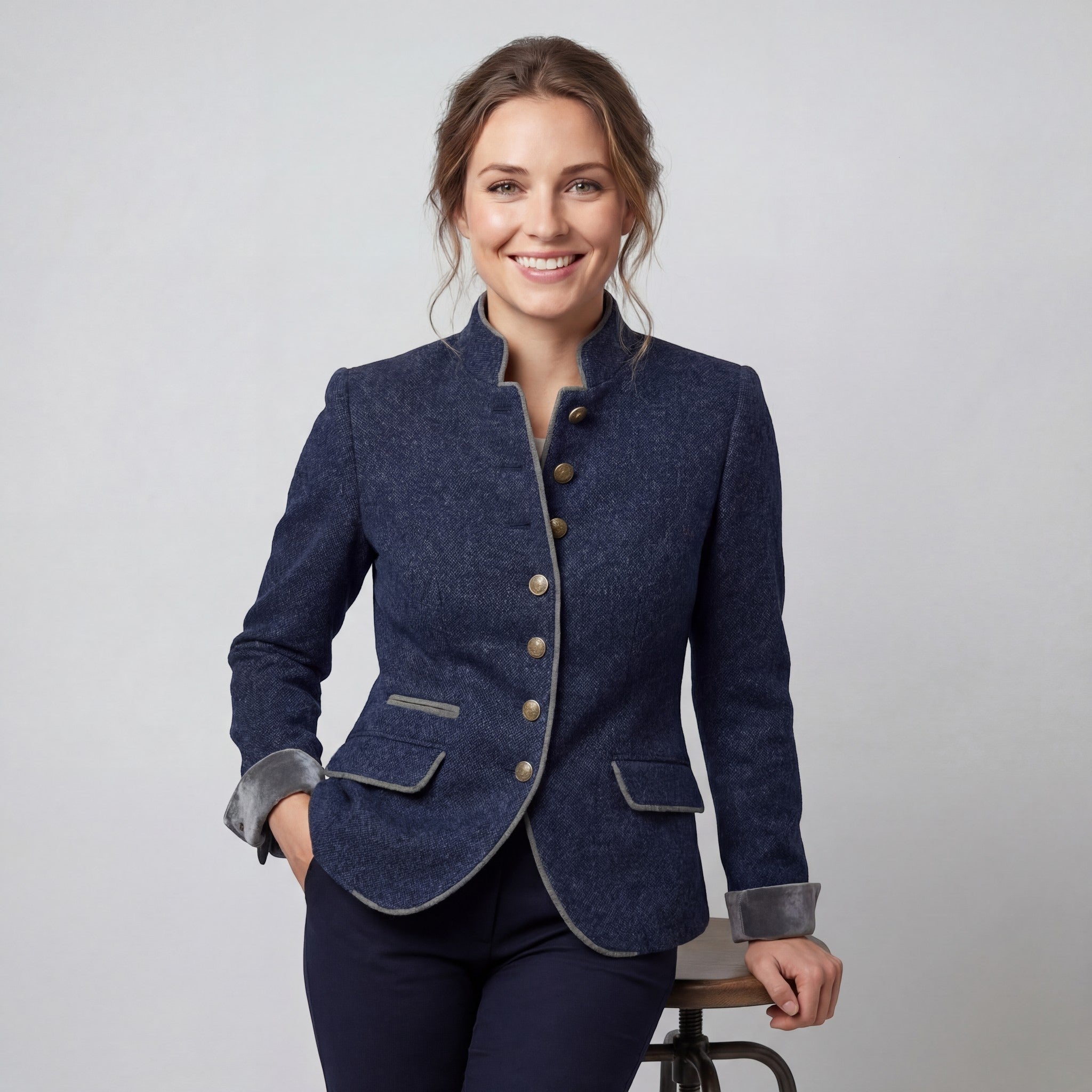 Riche | Blazer en laine mélangée femme