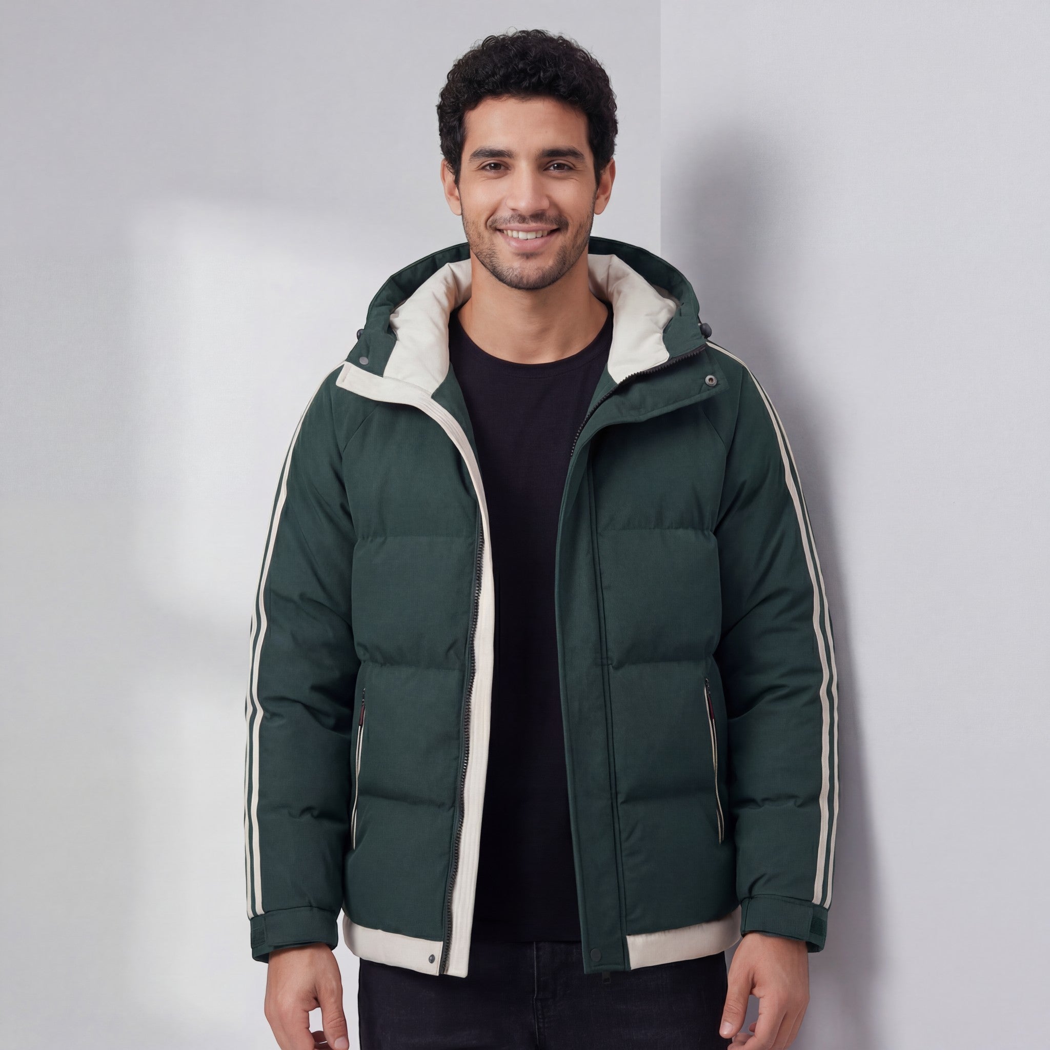 Riche | Veste d’Hiver Matelassée Lisse pour Homme