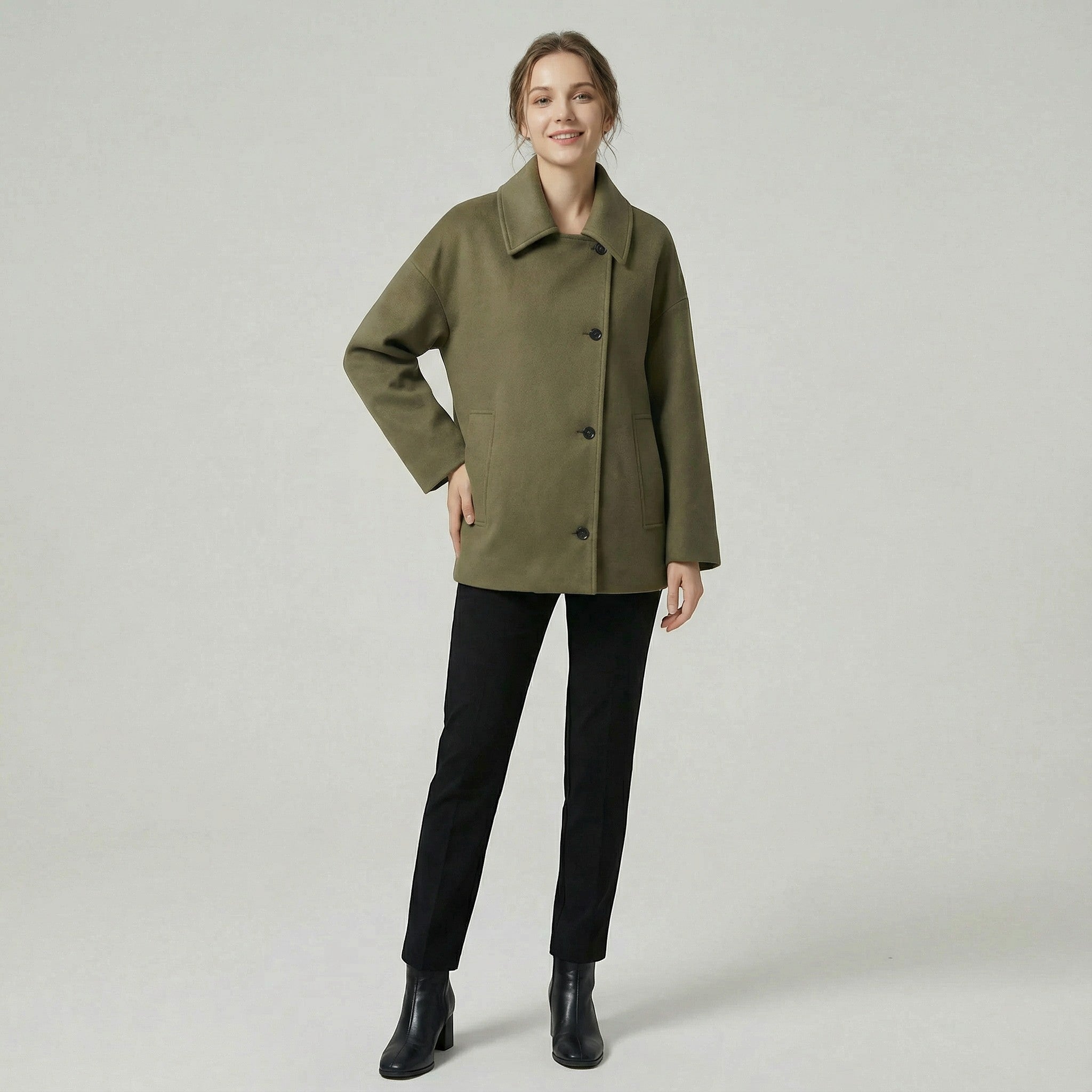 Riche | Manteau court femme en laine