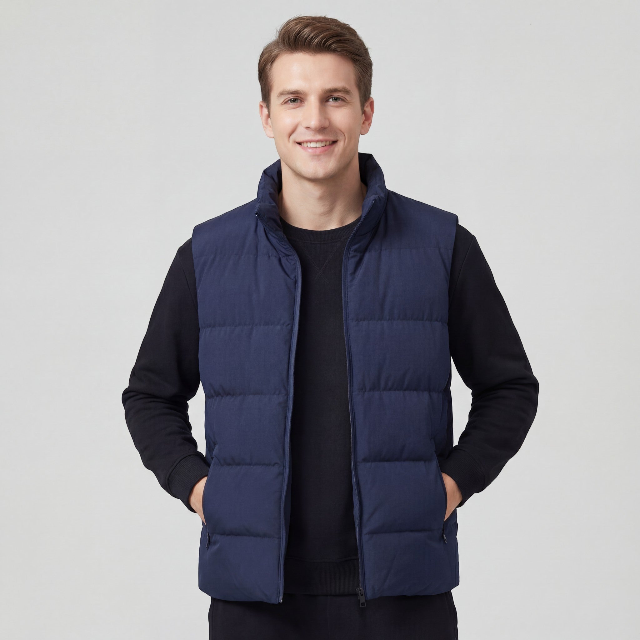 Riche | Gilet Matelassé à Col Montant pour Homme
