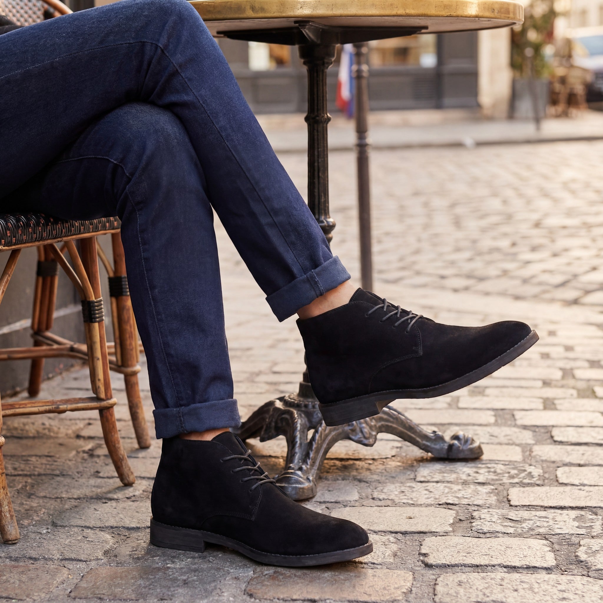 Riche | Bottes hautes en daim homme – robustes, polyvalentes, intemporelles