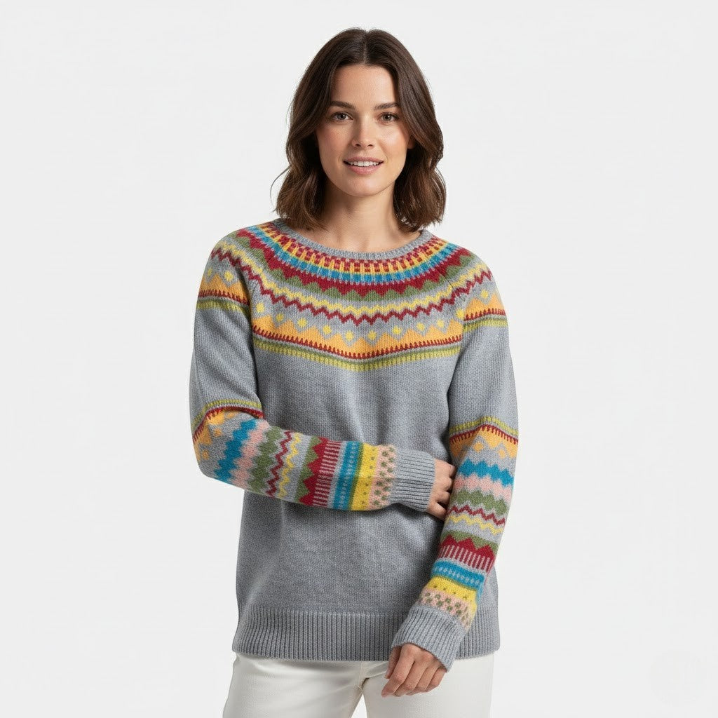 Riche | Pull femme col rond en maille