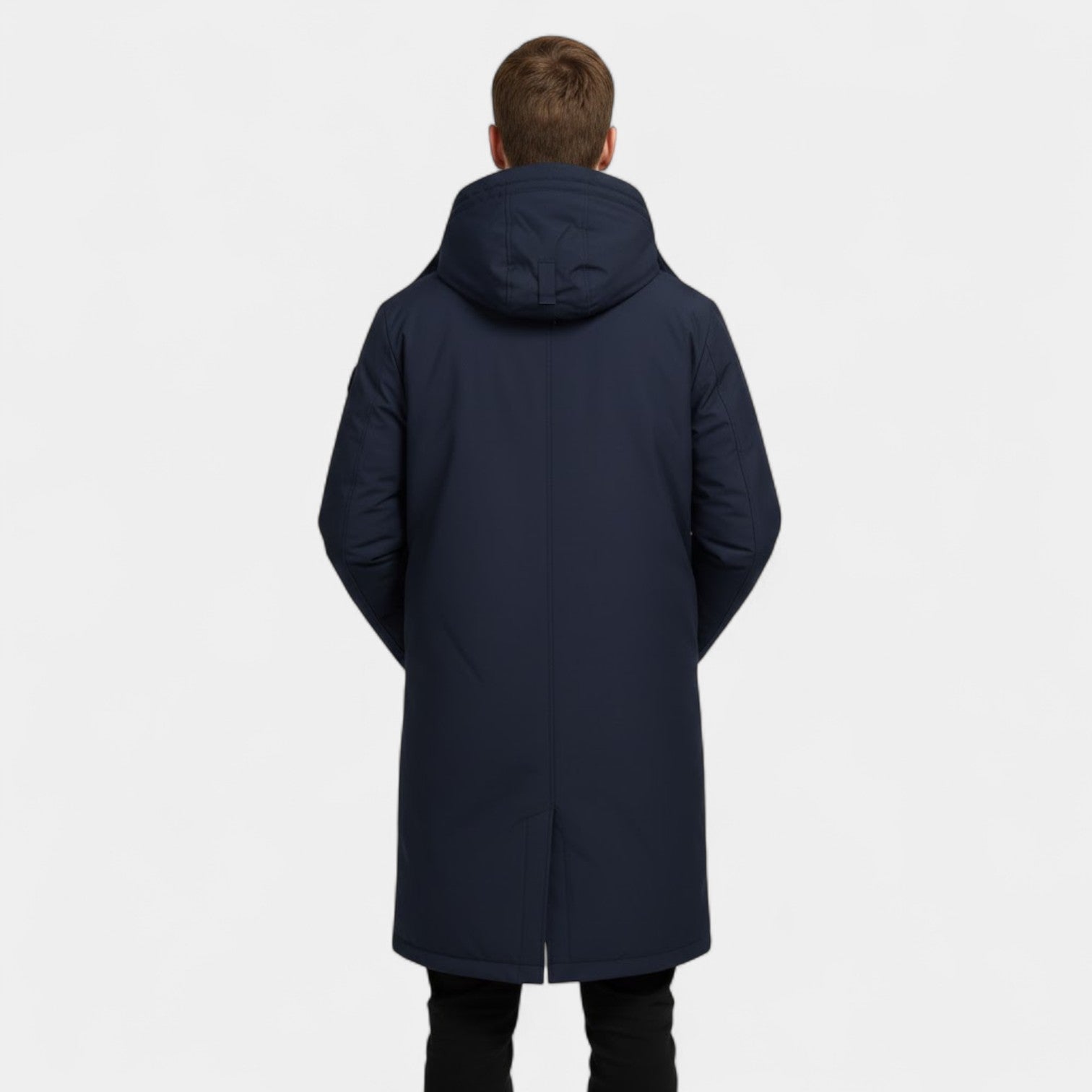 Riche | Manteau Homme en Coton à Capuche – Long Imperméable
