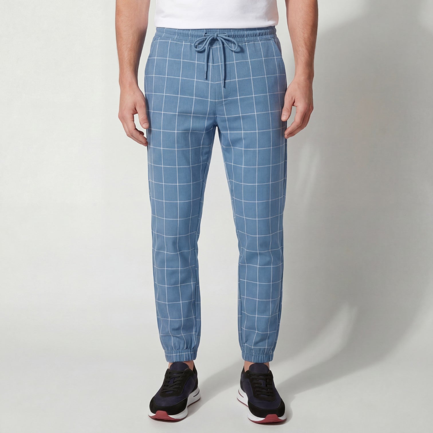 Riche | Pantalon homme en coton à carreaux