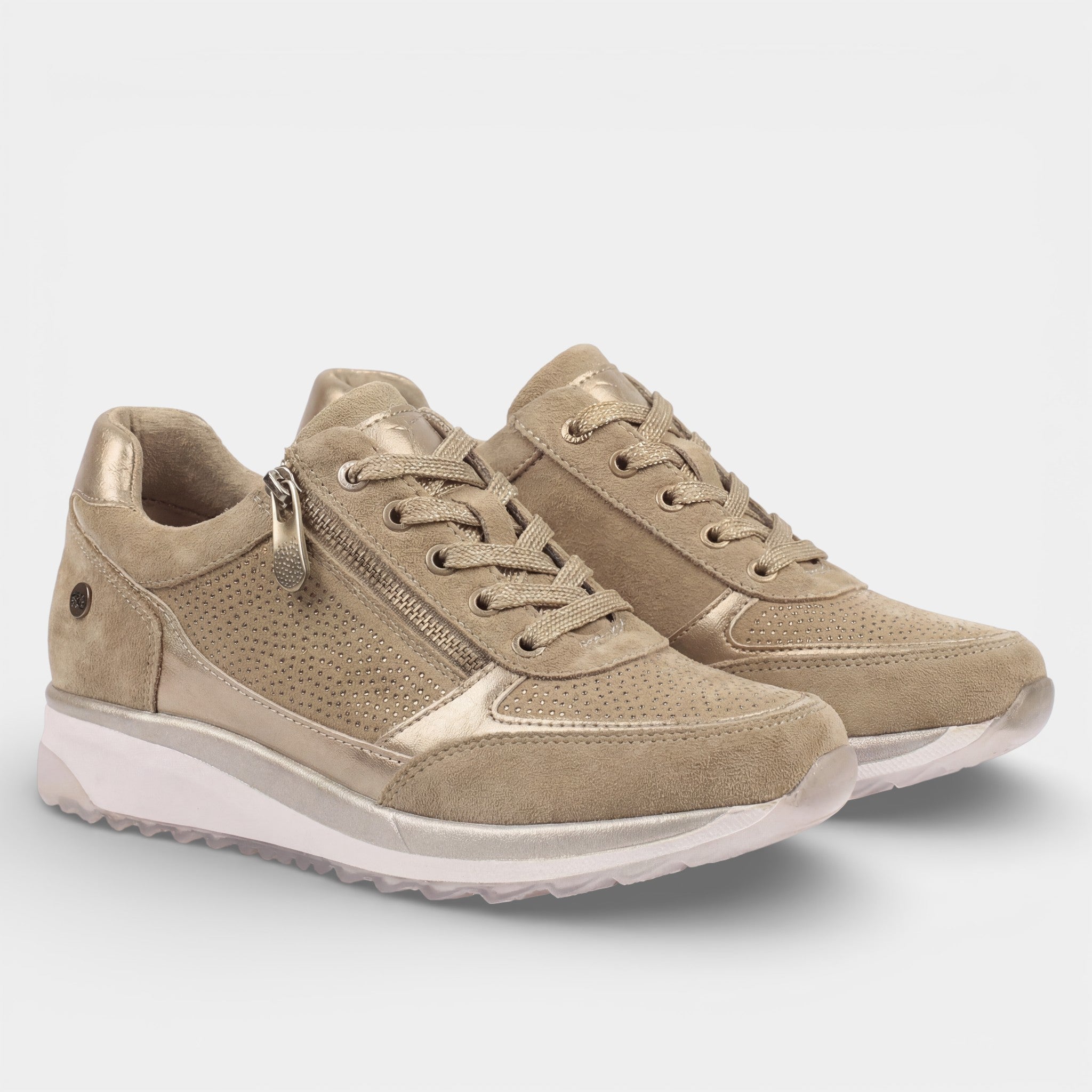 Riche | Sneakers à plateforme en cuir femme