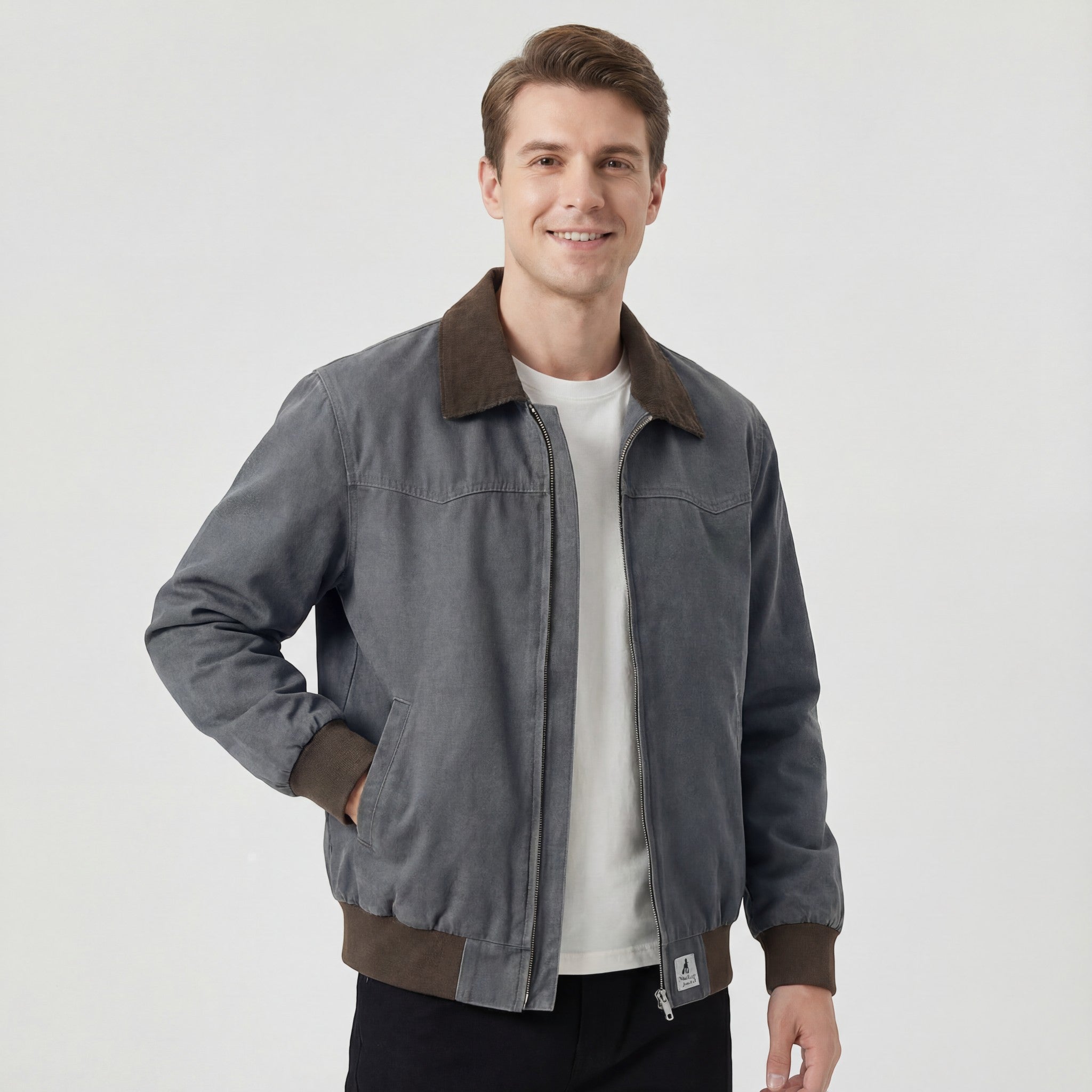 Riche | Veste de travail décontractée en coton pour homme