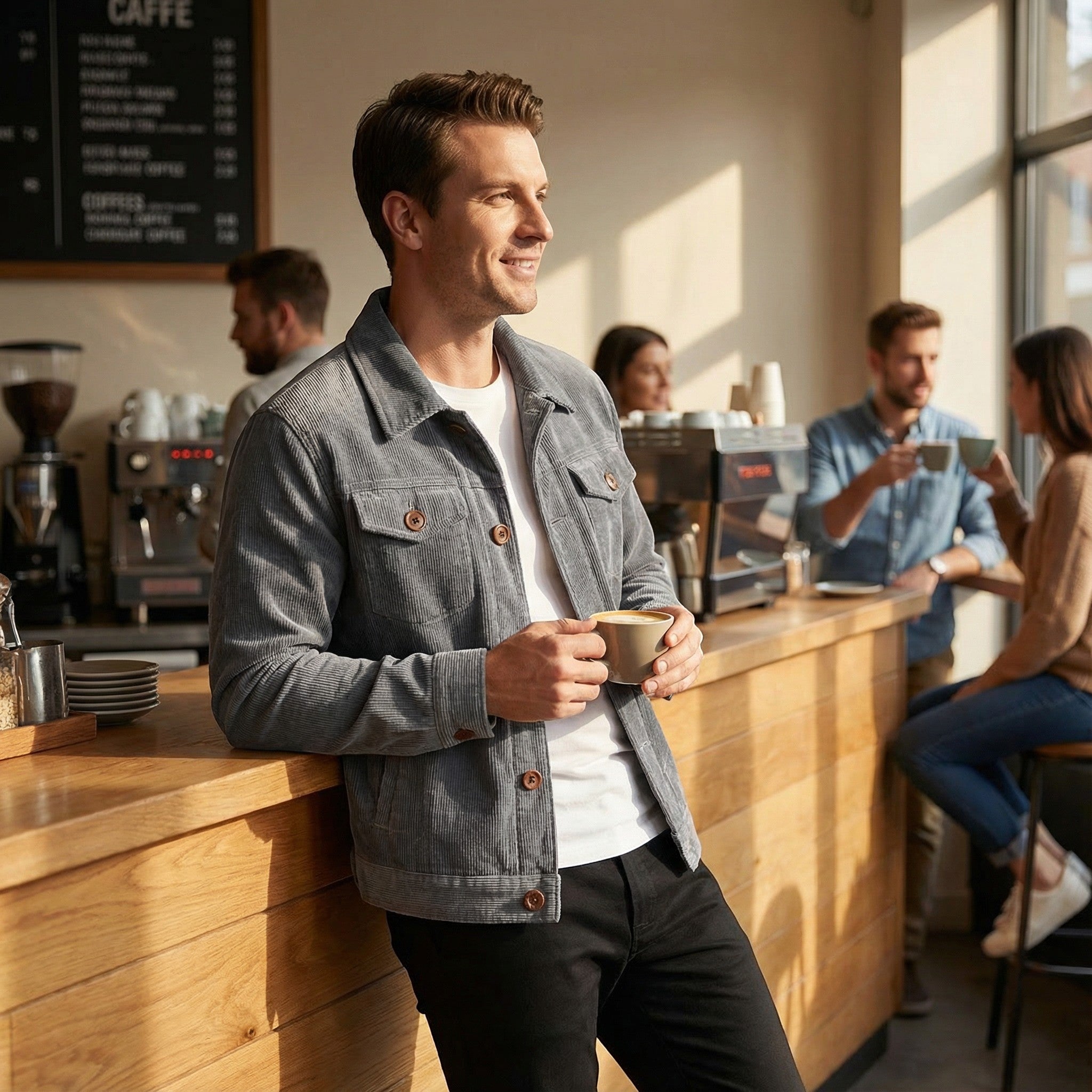 Riche | Veste homme en velours côtelé