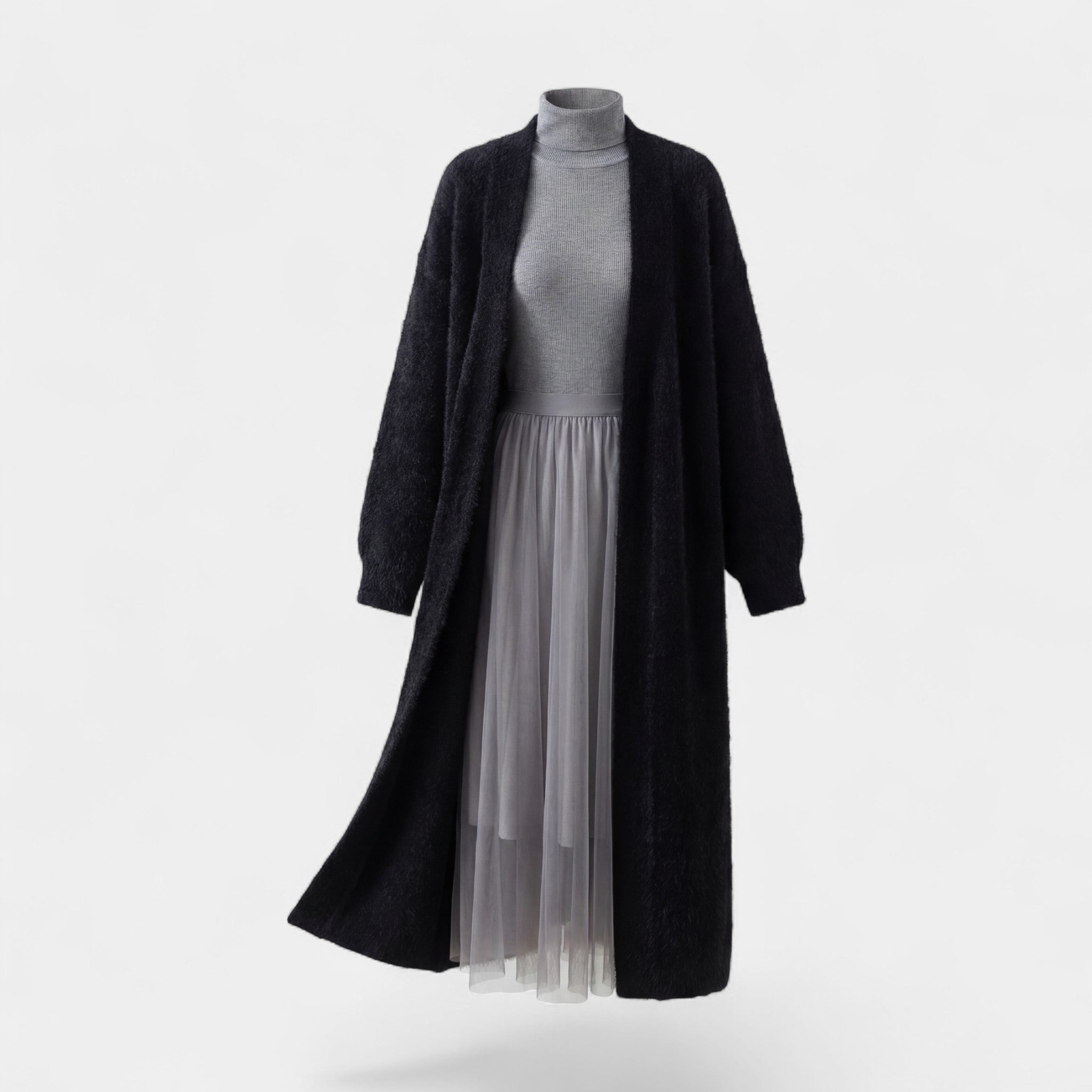 Riche | Manteau Long en Fausse Fourrure pour Femme