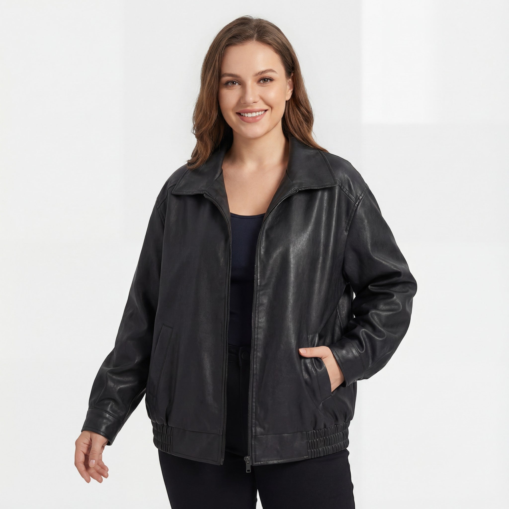 Riche | Veste en cuir pour femme