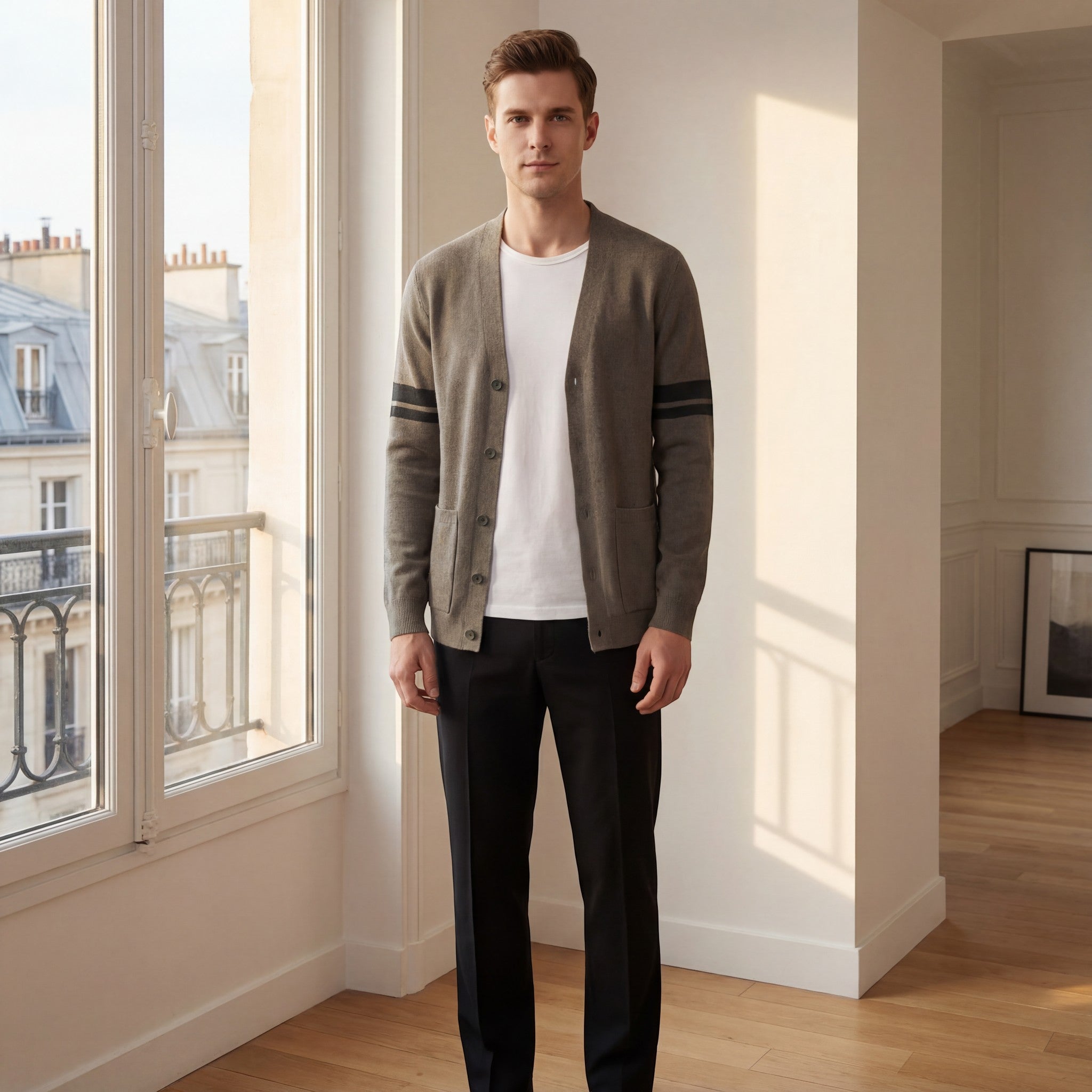 Riche | Blazer en maille laine mélangée pour homme