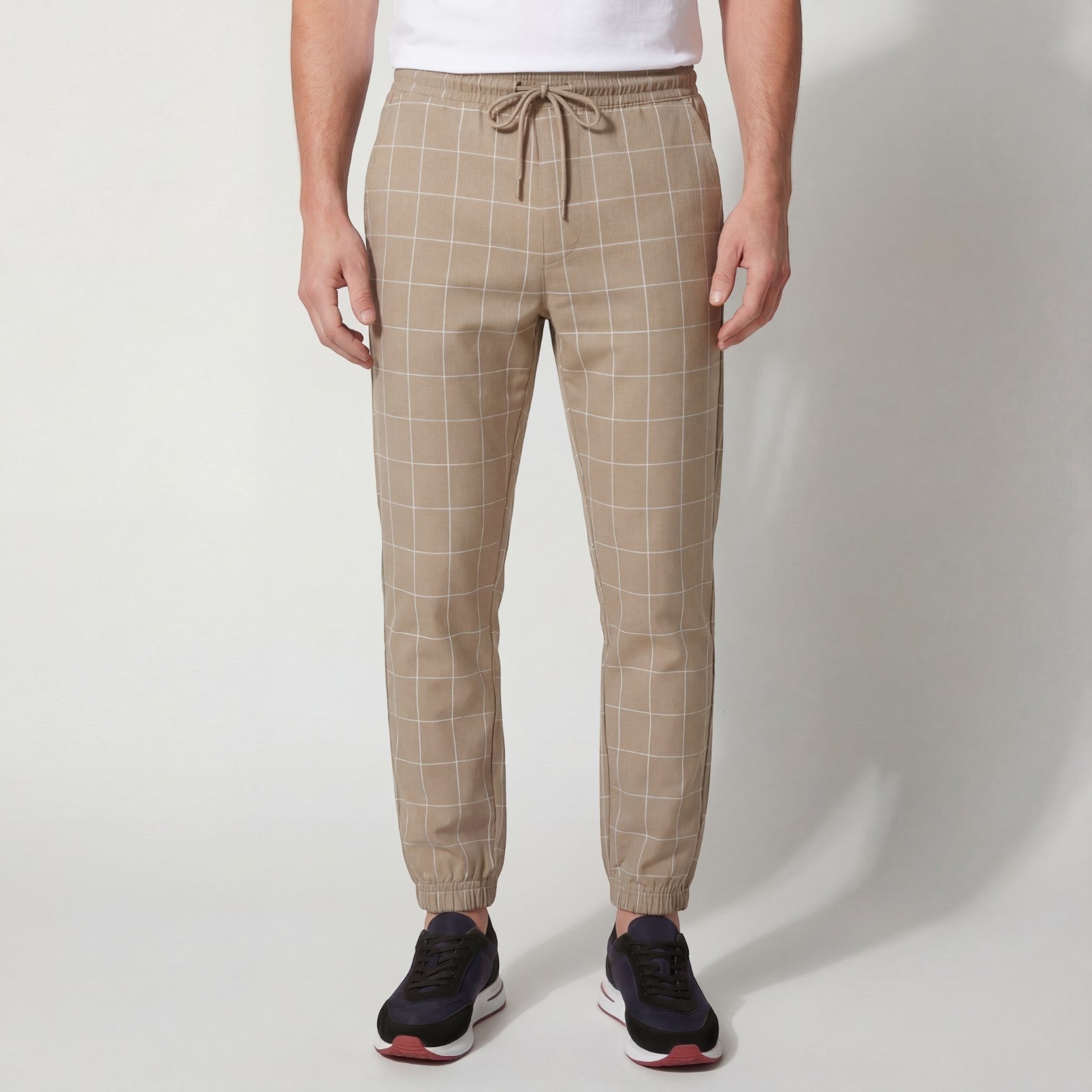 Riche | Pantalon homme en coton à carreaux