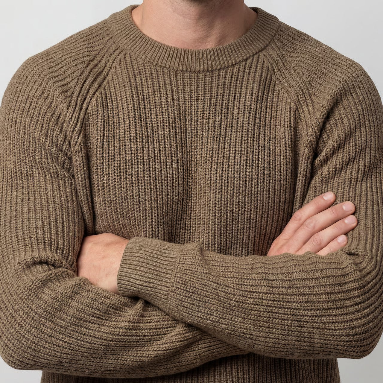 Riche | Pull homme oversize – Maille côtelée épaisse