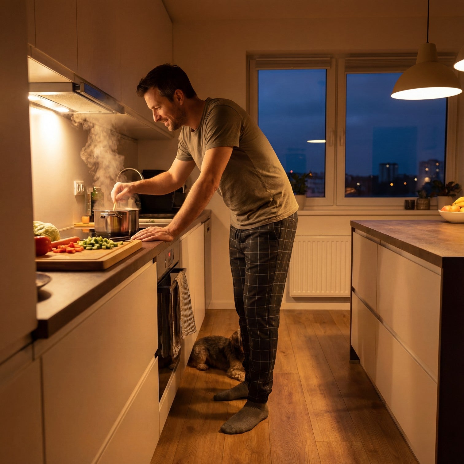 Riche | Pantalon homme en coton à carreaux