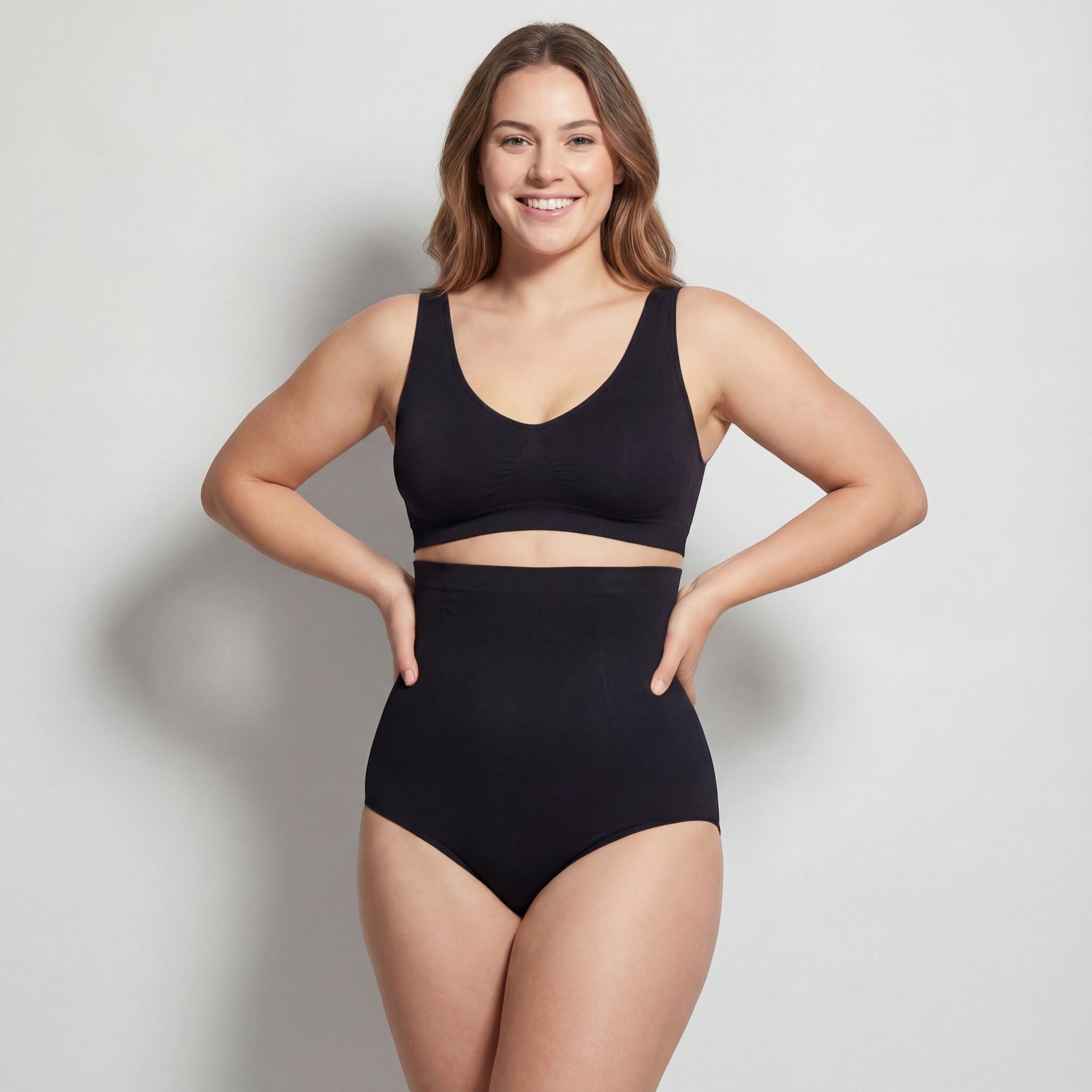 Riche | Pantalon Sculptant Taille Haute en Nylon pour Femme