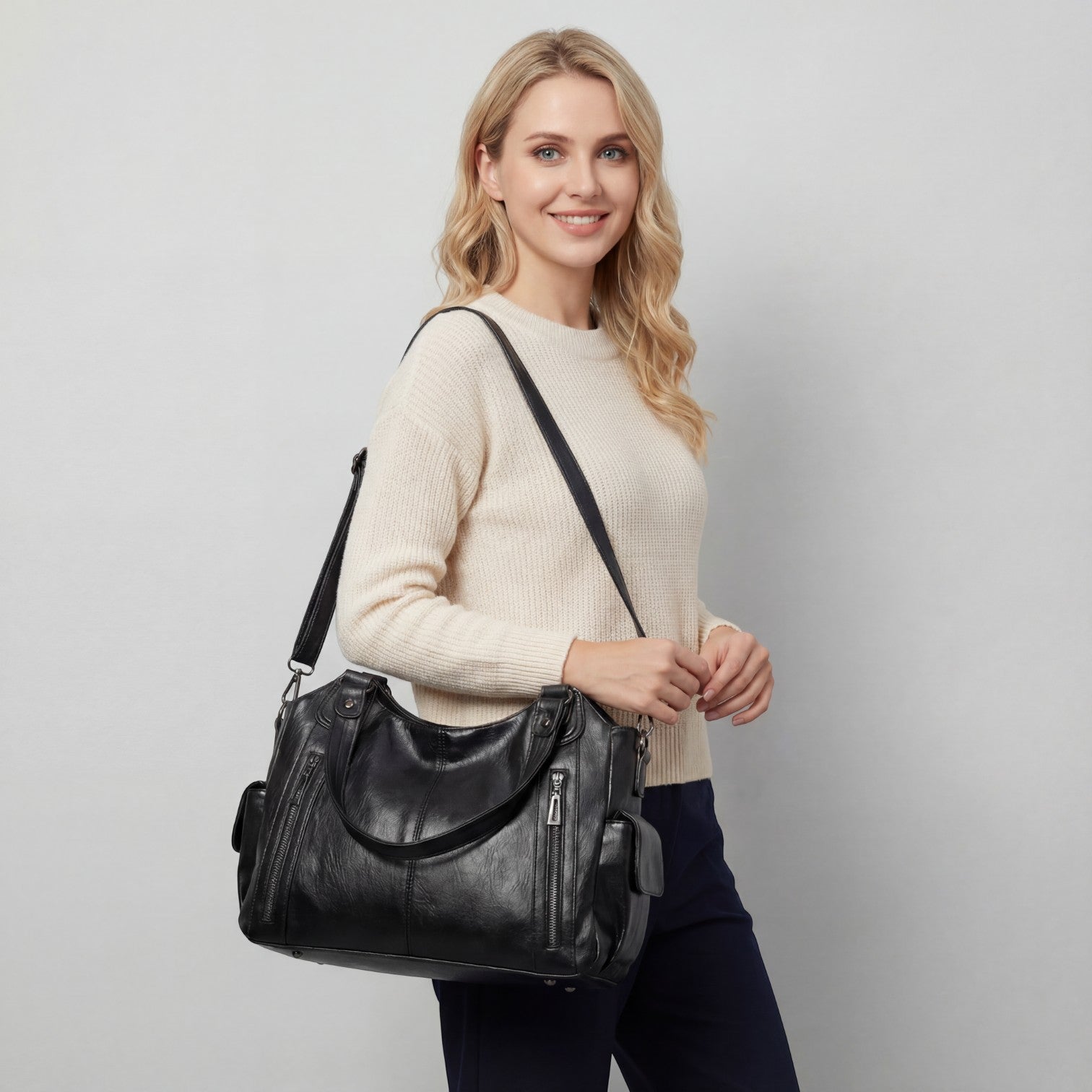 Riche | Sac Cabas Femme en Cuir à Porter Épaule