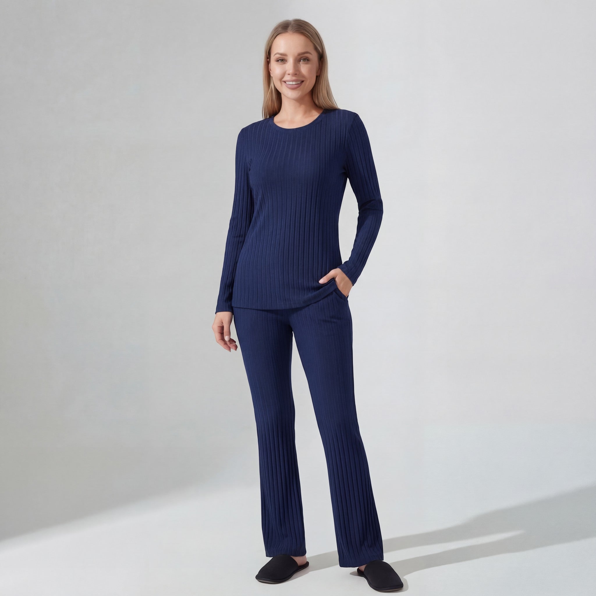 Riche | Ensemble Deux Pièces Femme en Maille Côtelée