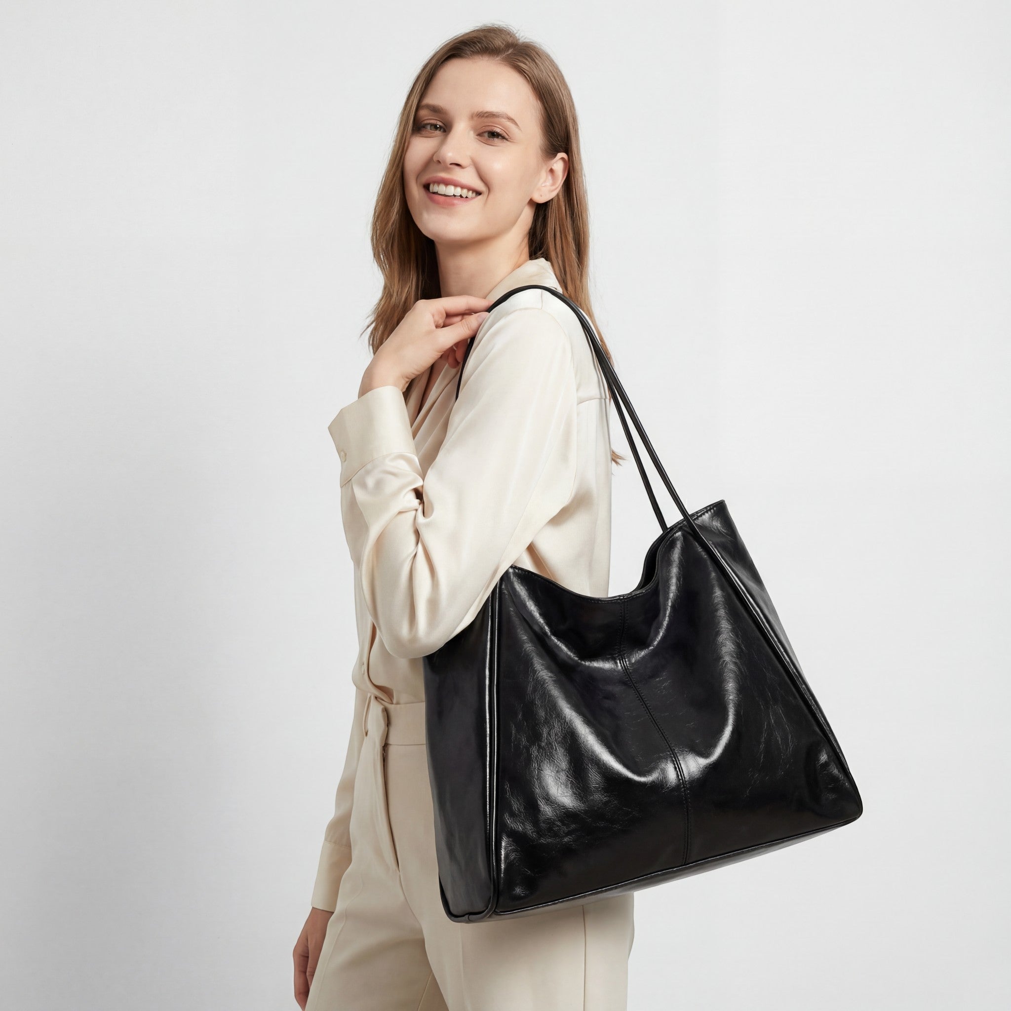 Riche | Sac fourre tout vintage en cuir femme