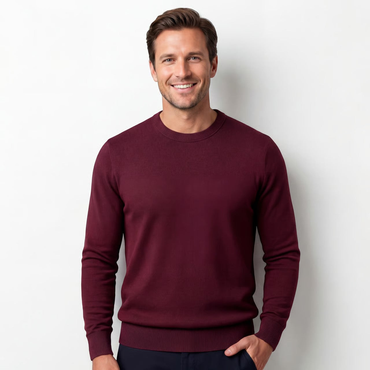 Riche | Pull homme coupe slim – Pull minimaliste casual