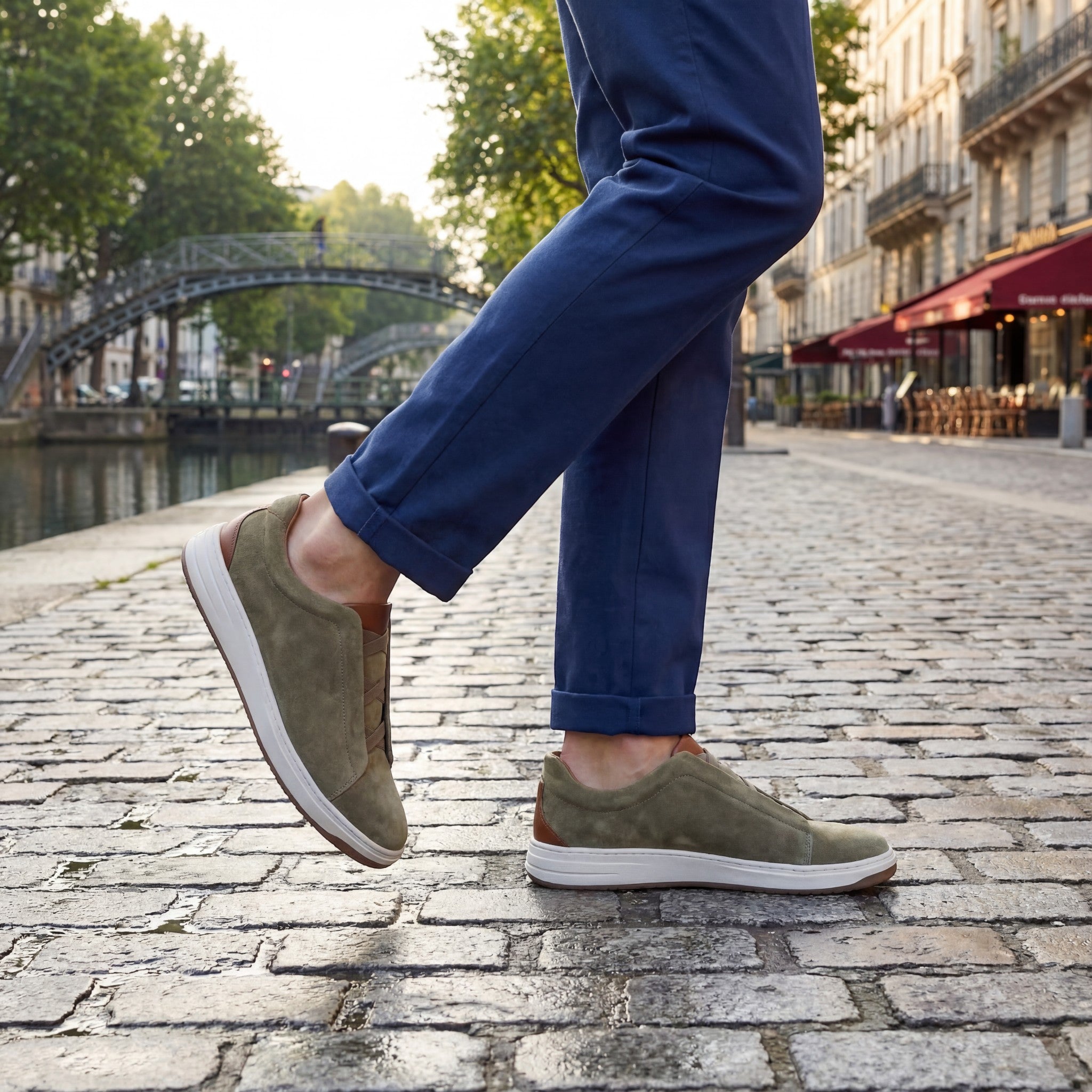Riche | Baskets casual en daim pour homme