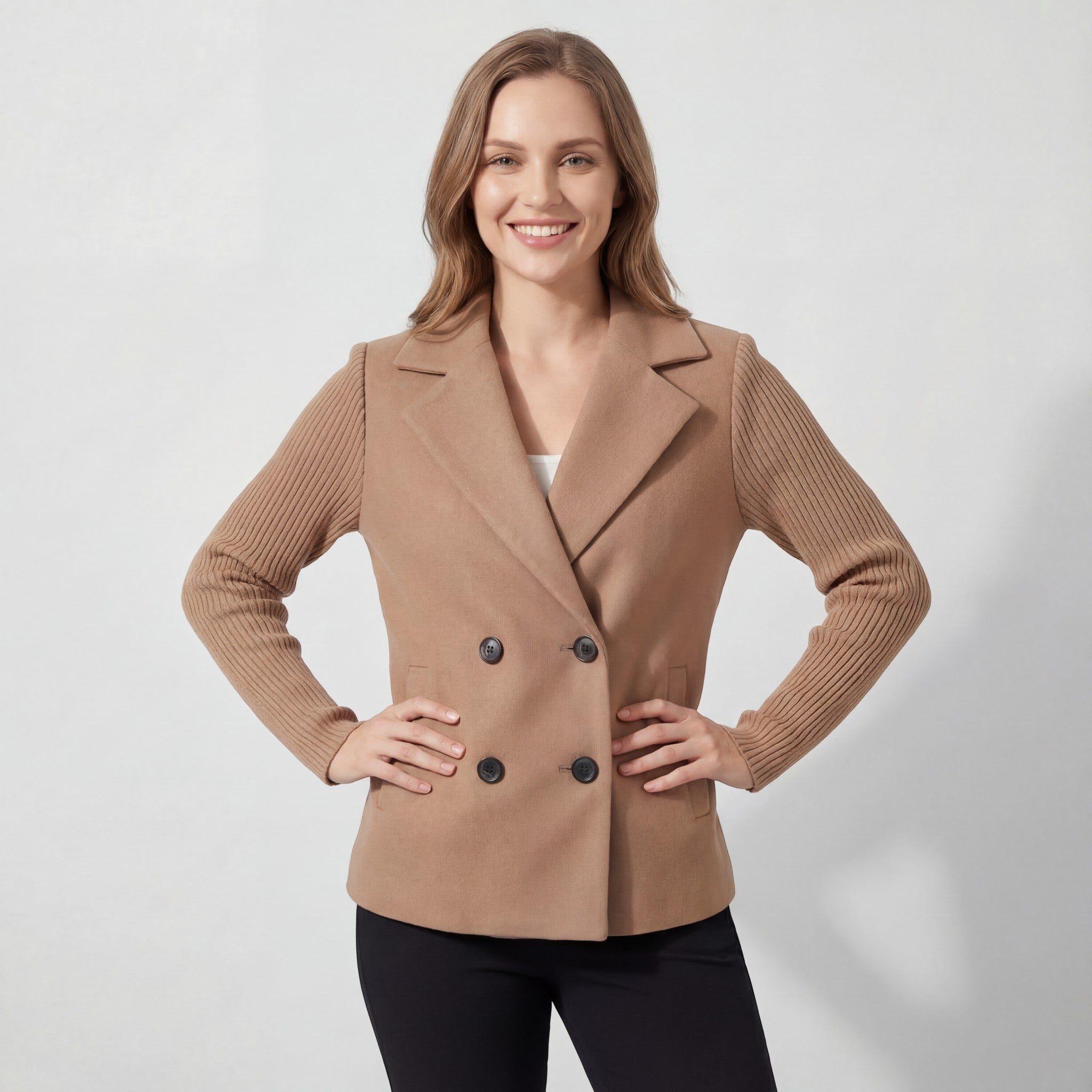 Riche | Manteau femme en laine double boutonnage