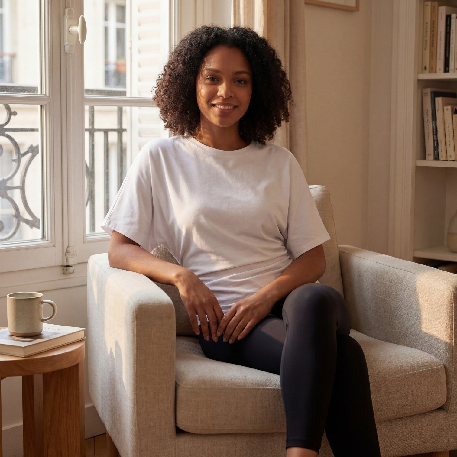 Riche | Haut Femme Tissé à Manches Courtes Chauve-Souris