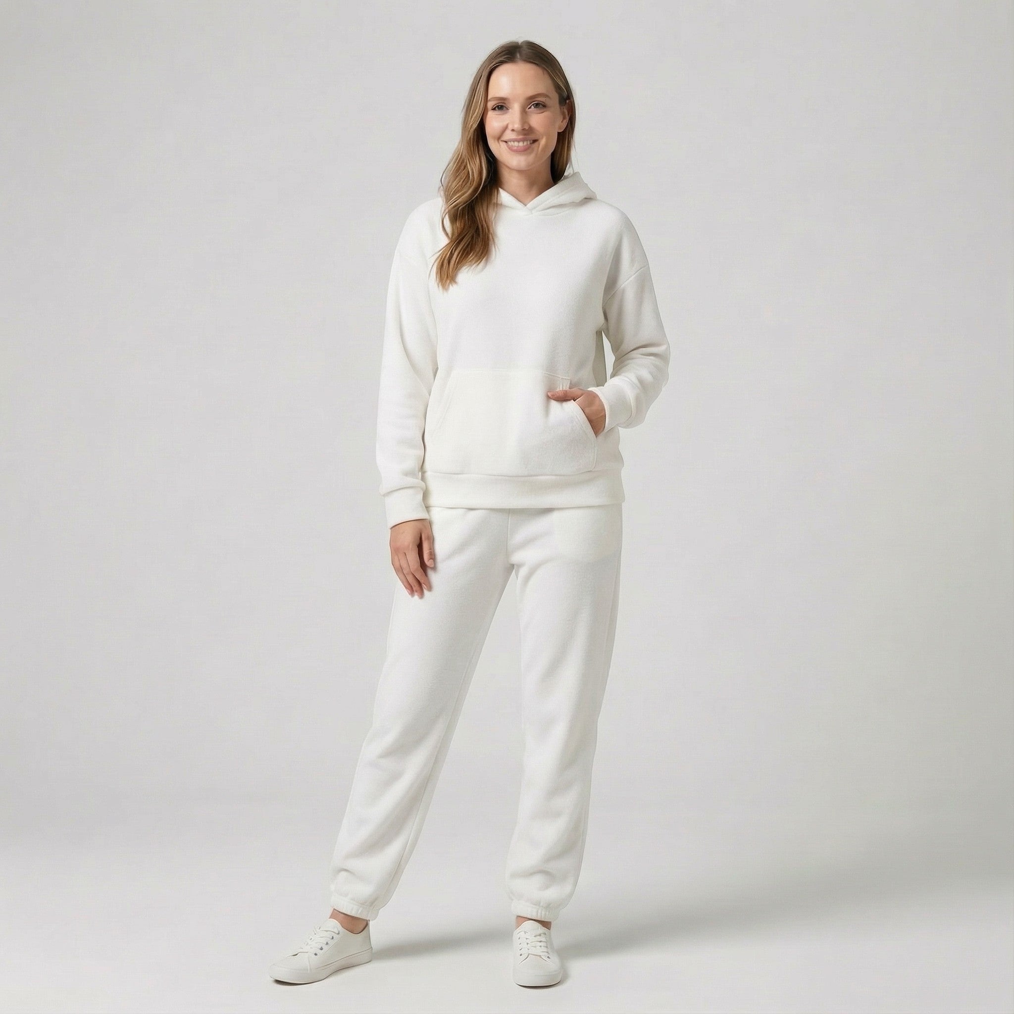 Riche | Ensemble casual femme en coton à capuche