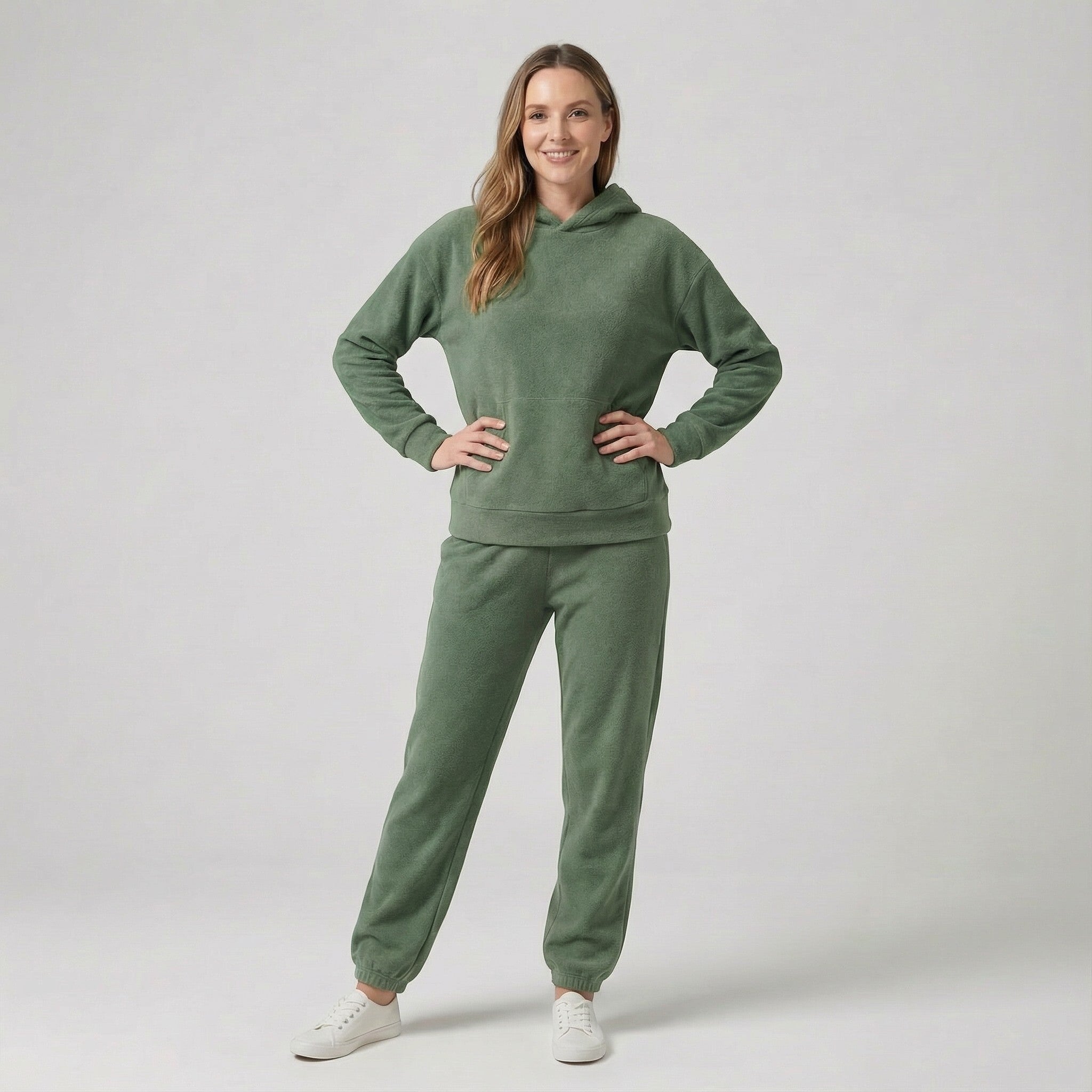 Riche | Ensemble casual femme en coton à capuche