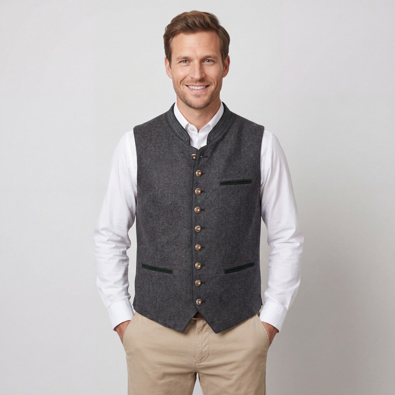 Riche | Gilet homme en laine mélangée