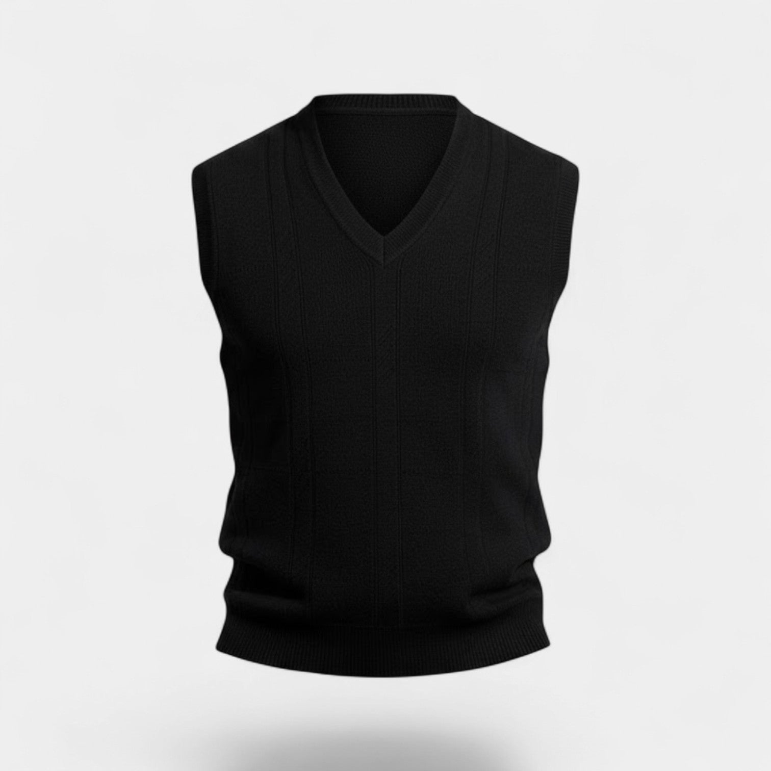 Riche | Gilet Sans Manches Homme en Maille – Col V Raffiné