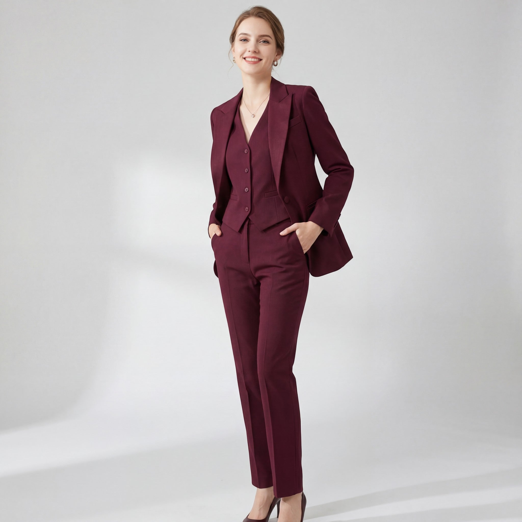 Riche | Ensemble tailleur femme en laine fine