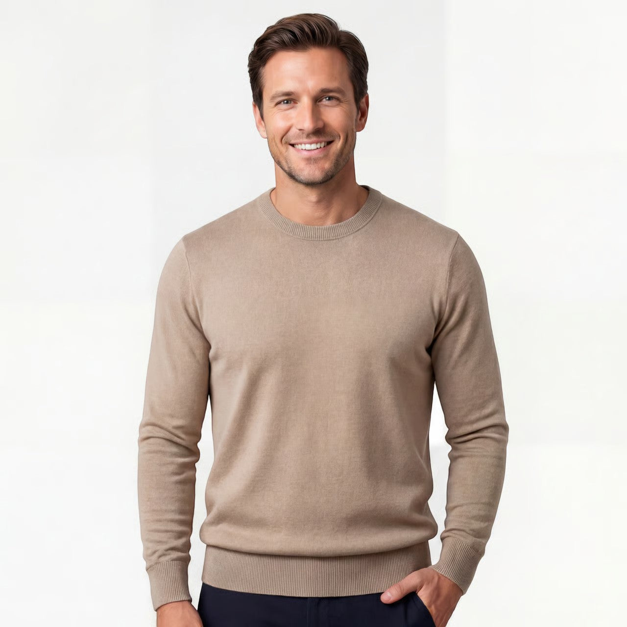 Riche | Pull homme coupe slim – Pull minimaliste casual