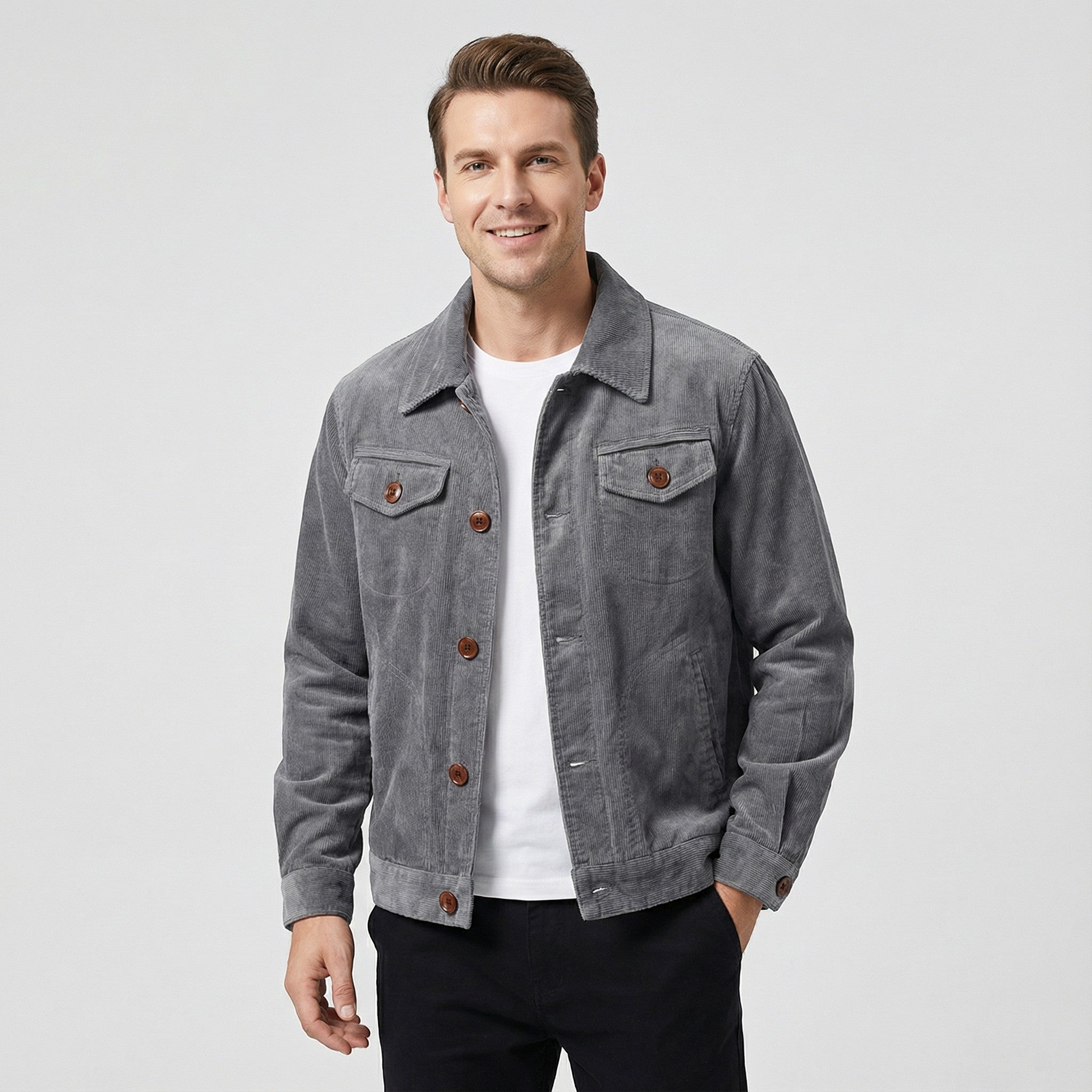 Riche | Veste homme en velours côtelé