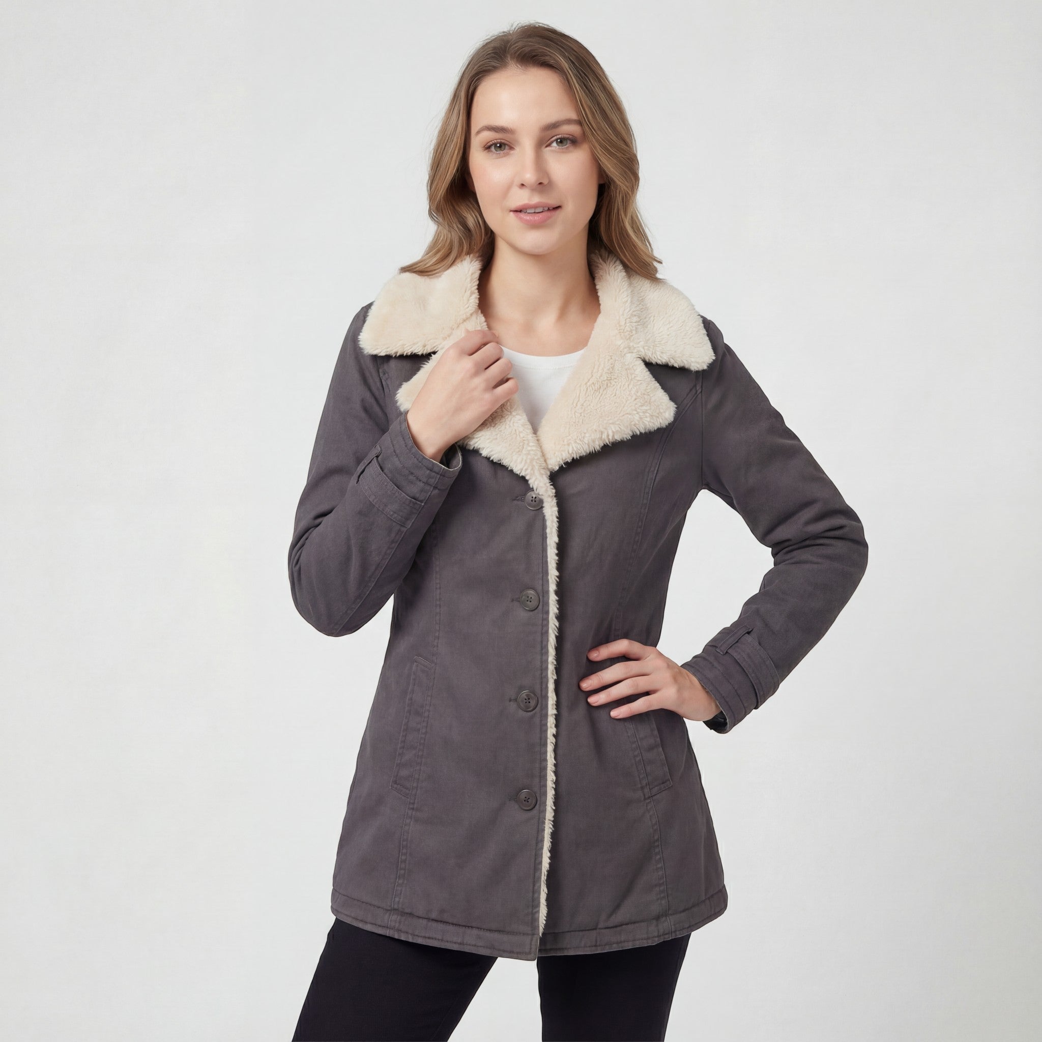 Riche | Veste femme en maille plush douce