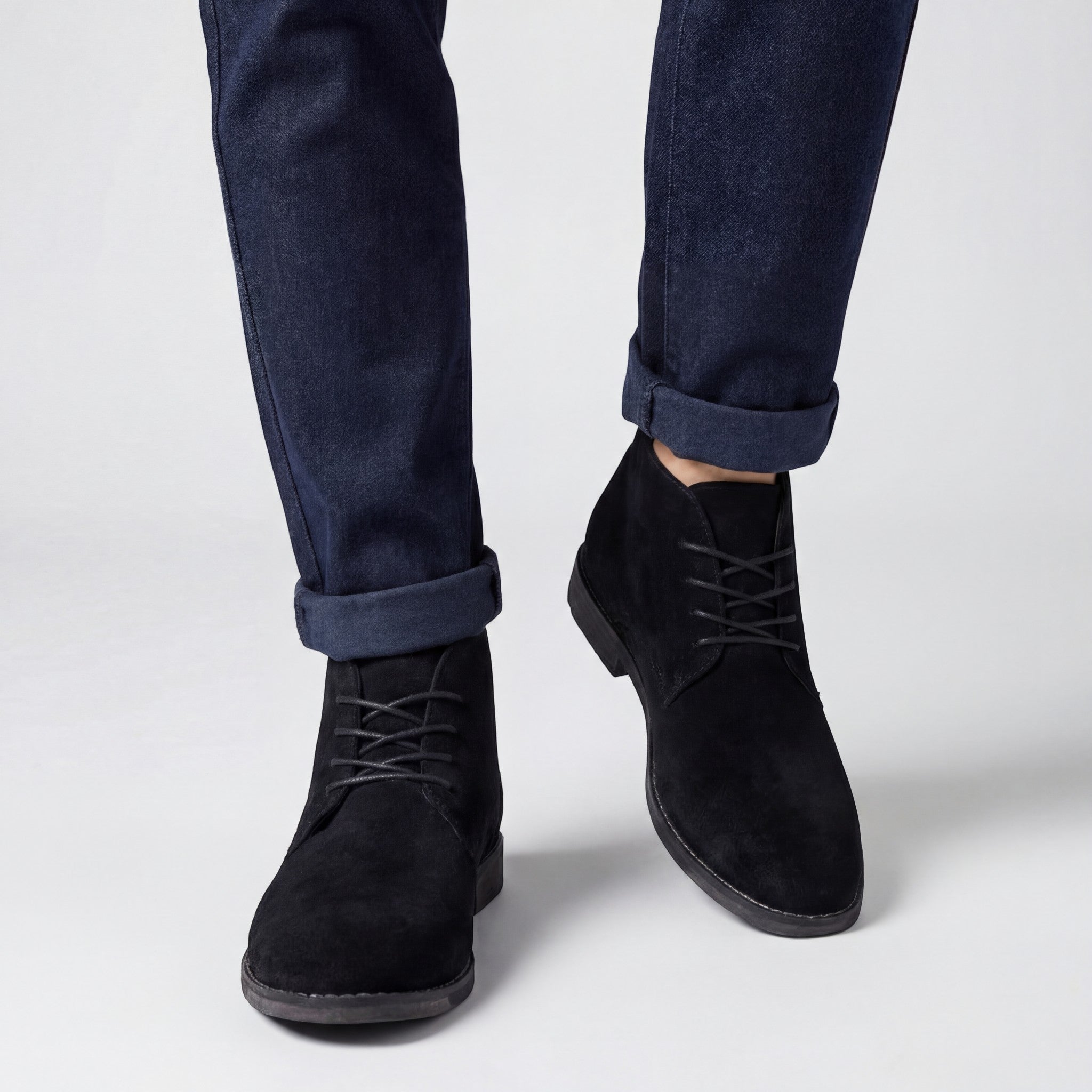 Riche | Bottes hautes en daim homme – robustes, polyvalentes, intemporelles