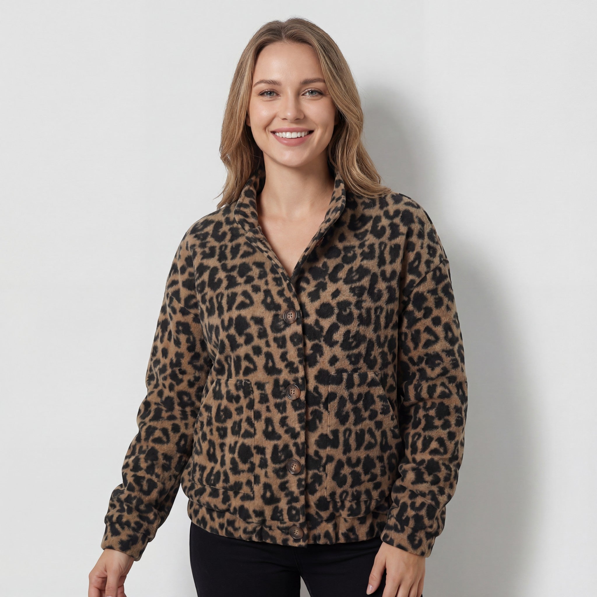 Riche | Veste femme à imprimé léopard