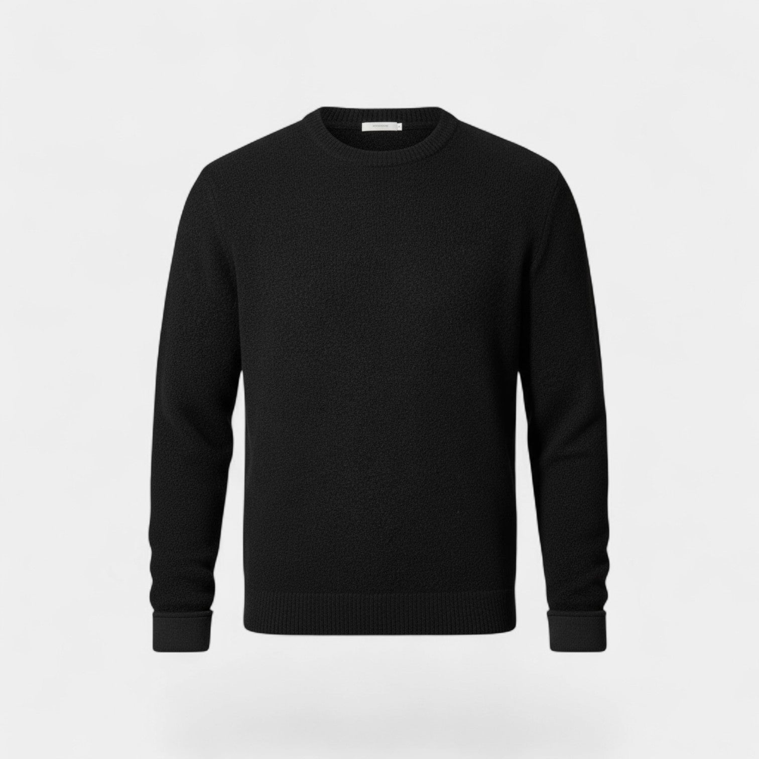 Riche | Pull Homme en Maille – Col Rond Doublé Polaire