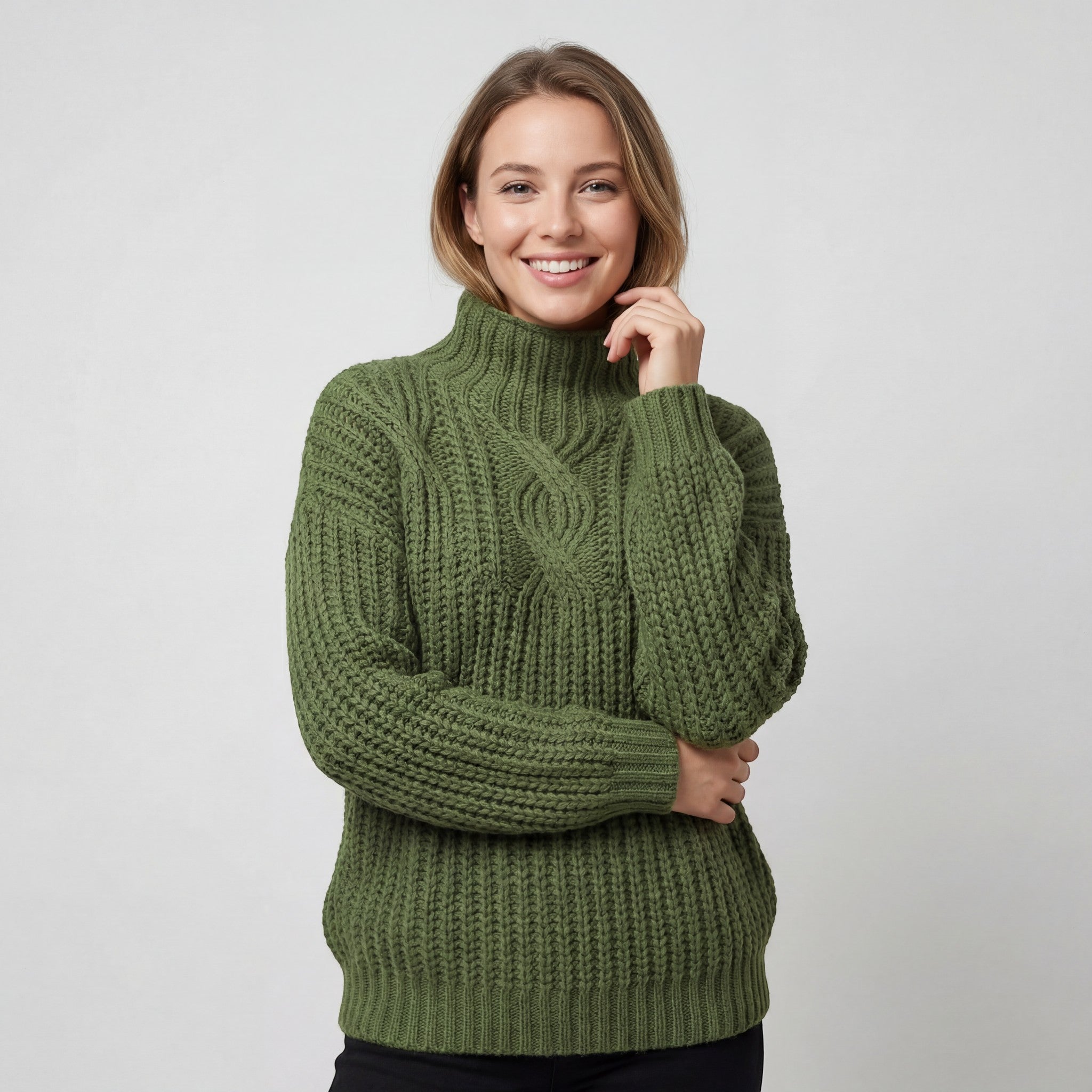 Riche | Pull à col montant en acrylique pour femme