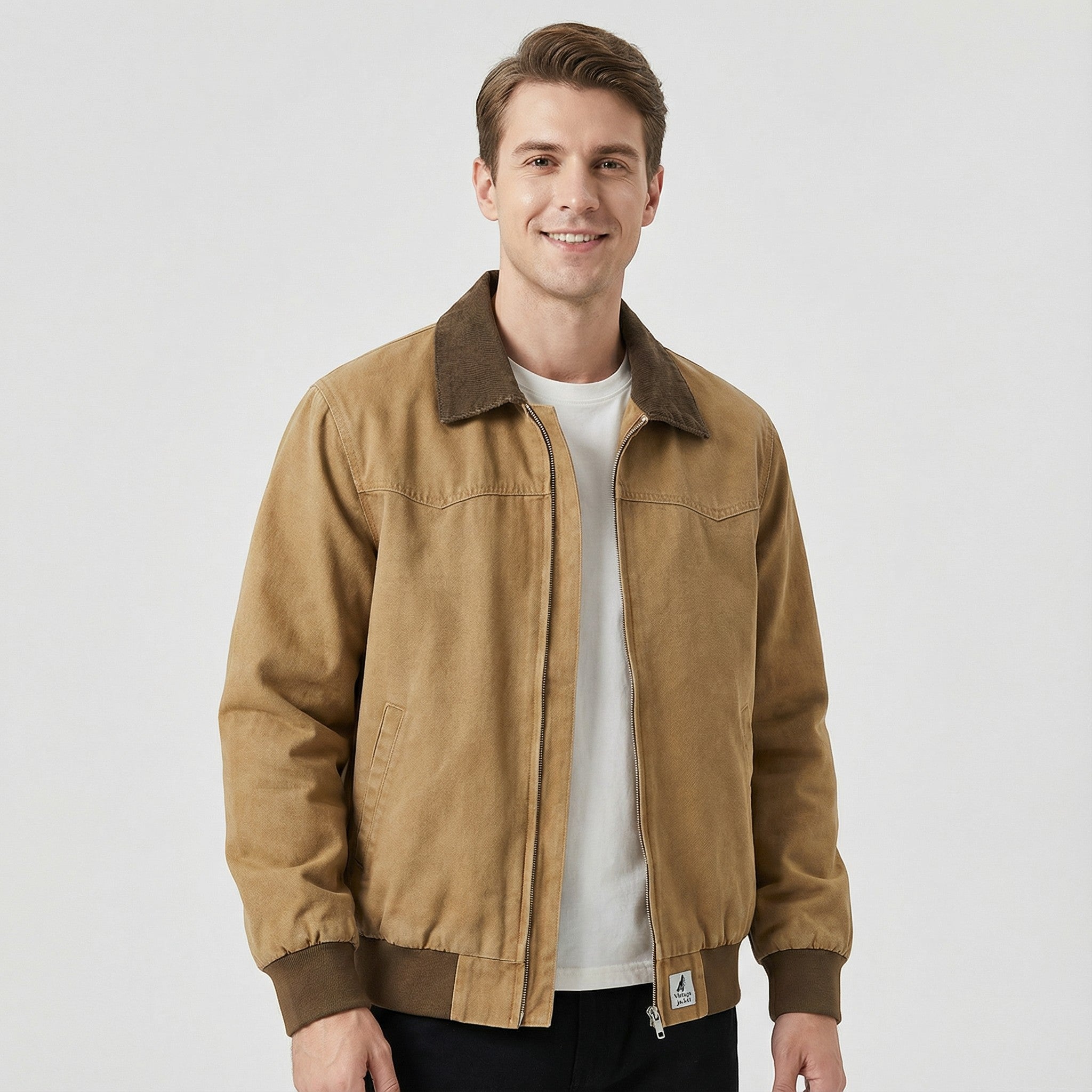 Riche | Veste de travail décontractée en coton pour homme