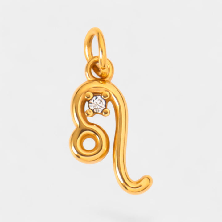 Pendentif Zodiaque Femme – Finition Plaquée Or et Cristal