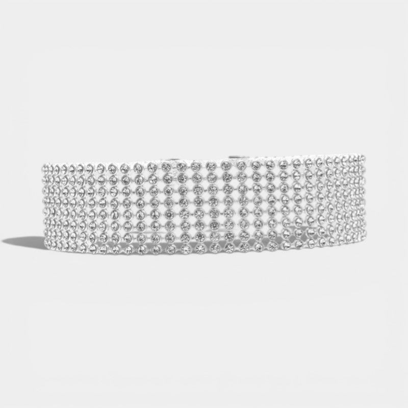 Riche | Collier Ras-du-Cou Strass Cristal Femme