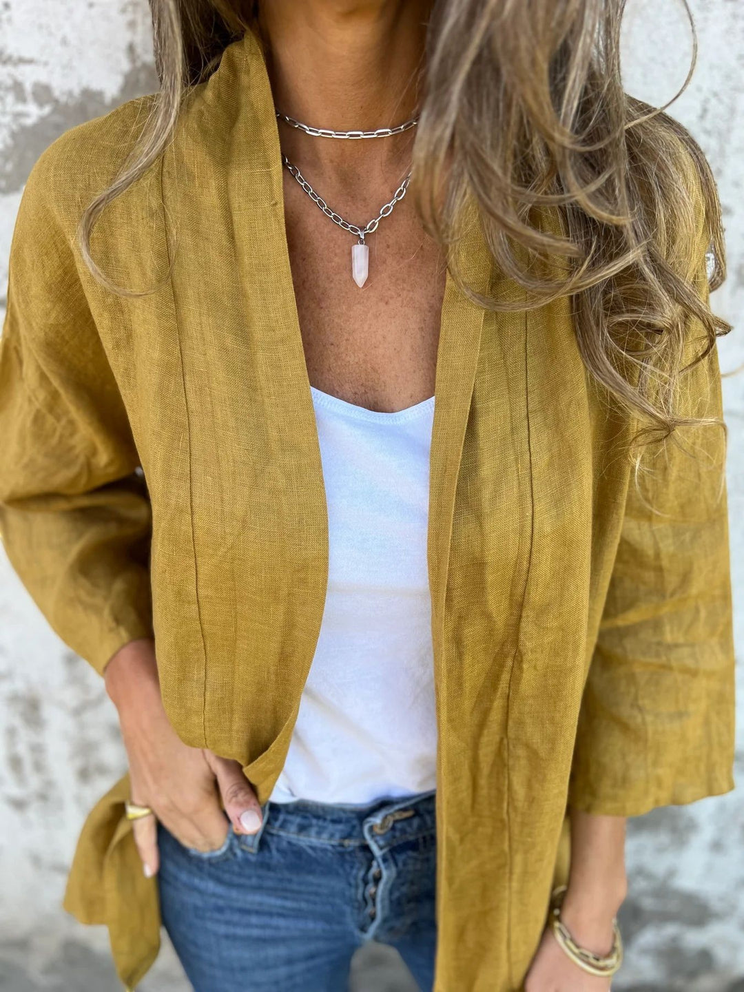 Cardigan Femme Tissu Léger – Cardigan Ouvert Coupe Ample