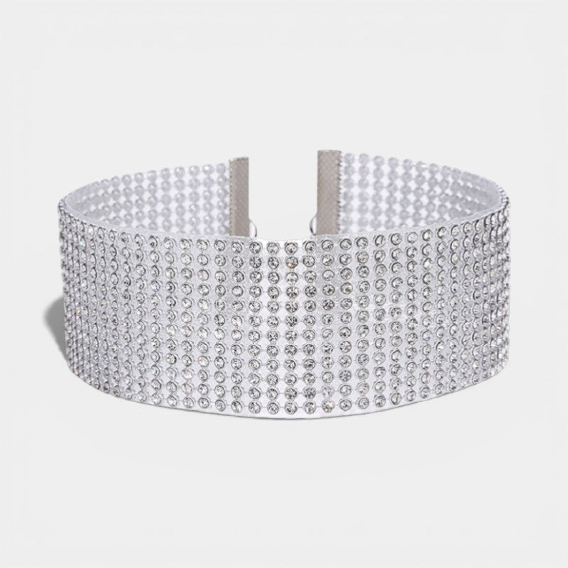 Riche | Collier Ras-du-Cou Strass Cristal Femme