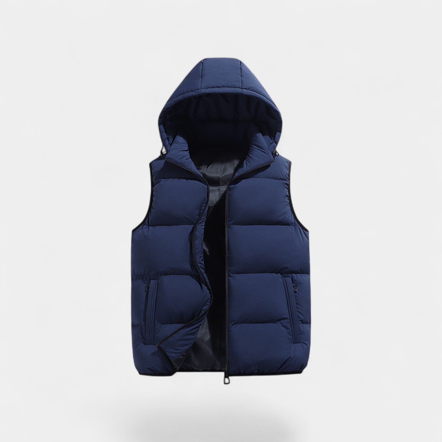 Riche | Gilet sans manches homme coton capuche – thermique épais casual