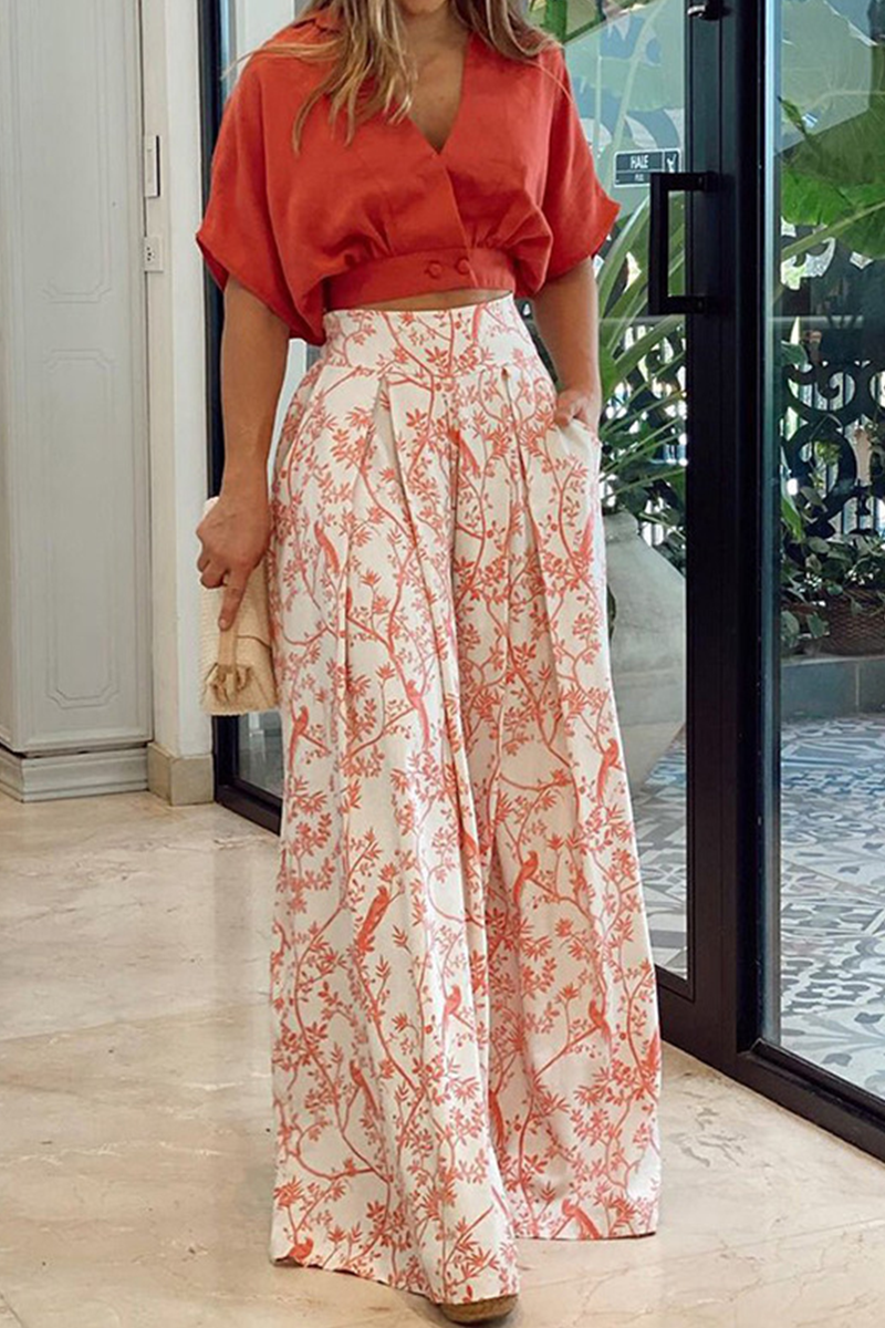 Lightweight Women's Set – Relaxed Fit, Wide-Leg Pants