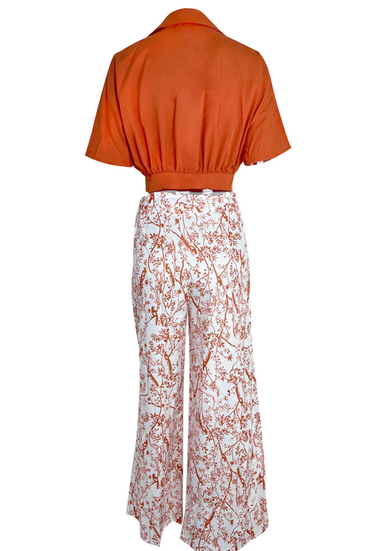 Lightweight Women's Set – Relaxed Fit, Wide-Leg Pants