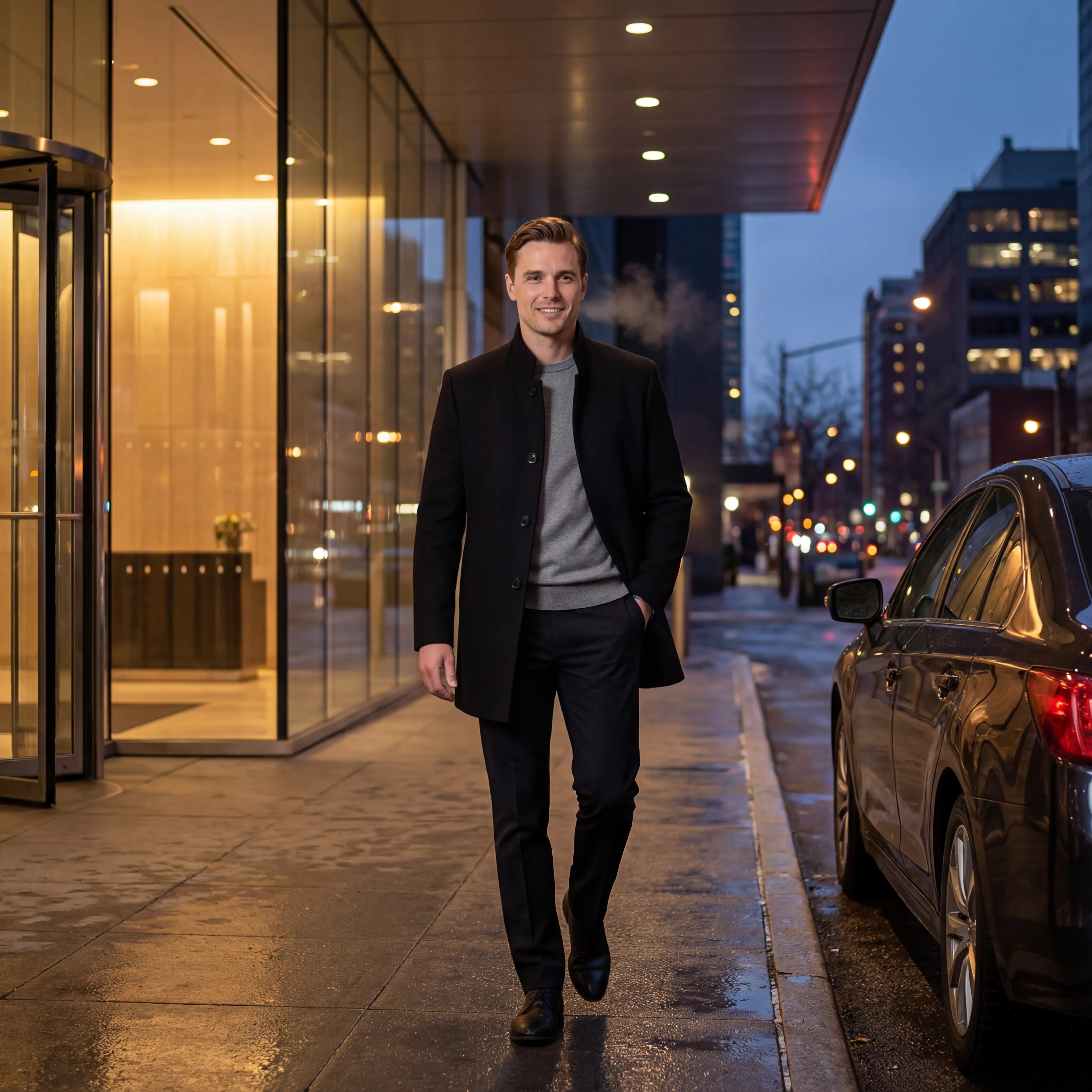 Riche | Manteau homme épaissi en laine mérinos